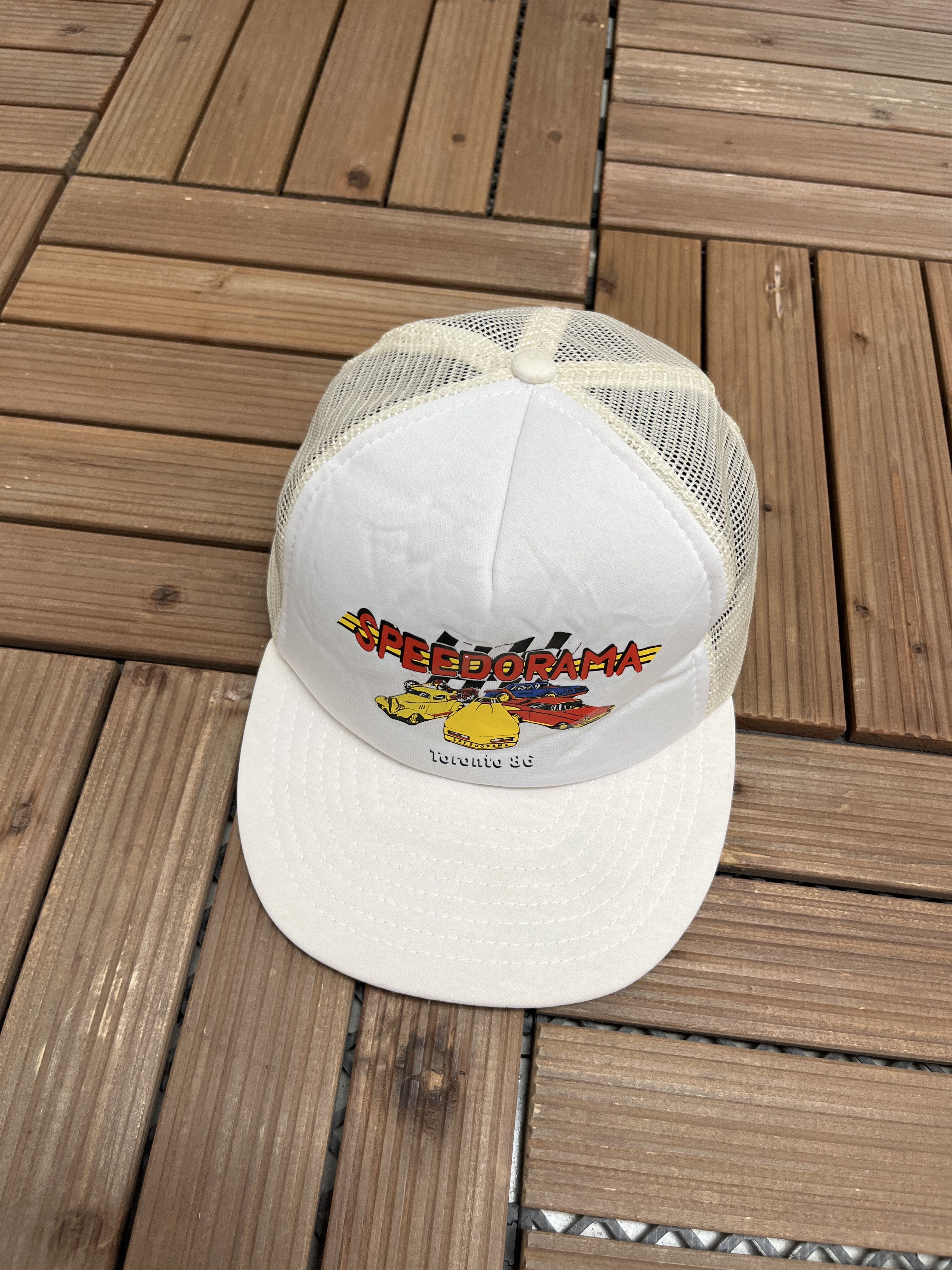 Vintage Speedorama Toronto '86 Vintage Trucker Hat Size ONE SIZE - 1 Thumbnail