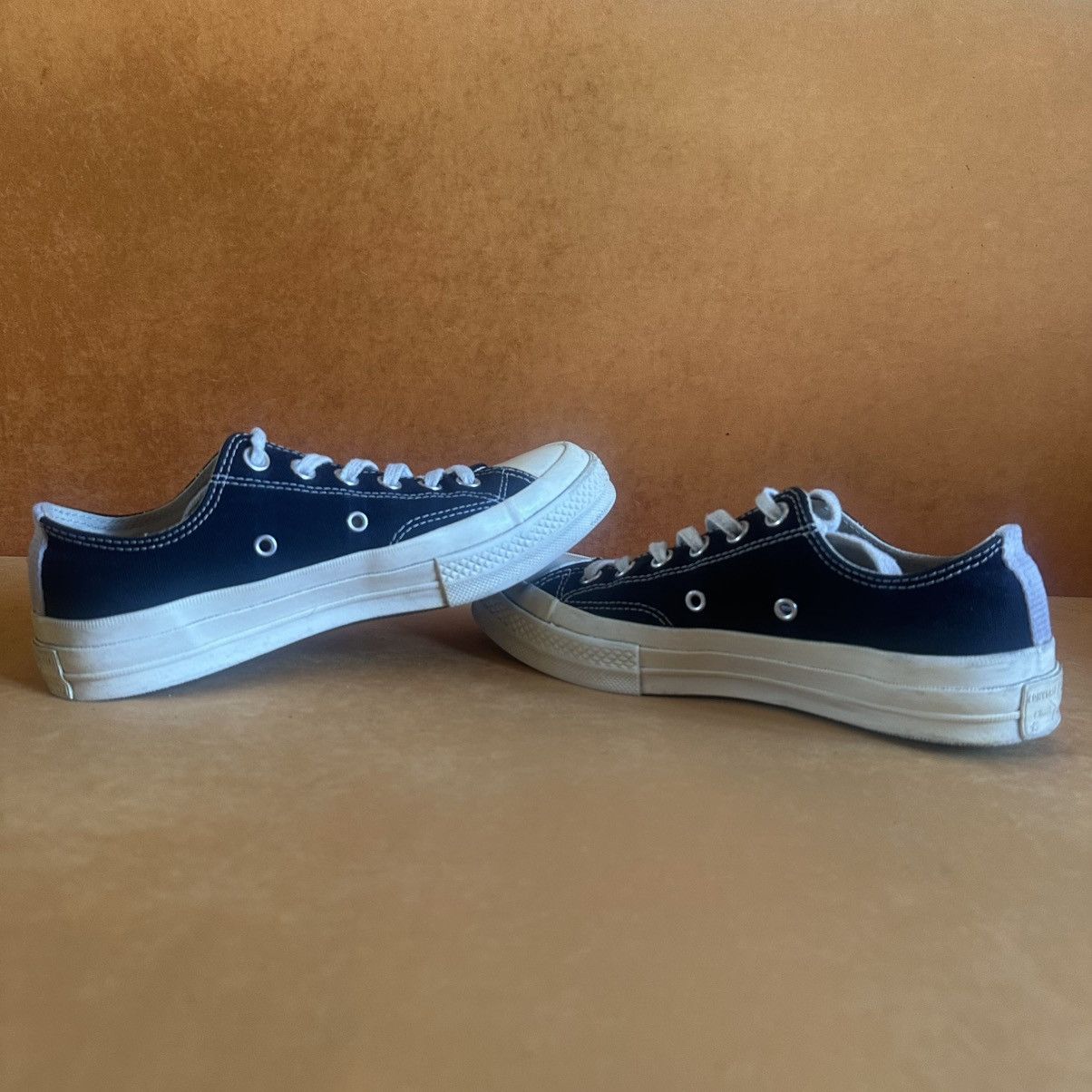 CDG by Comme des Garcons Play Comme des garçons women’s low top sneakers convers Size US 7.5 / IT 37.5 - 5 Thumbnail