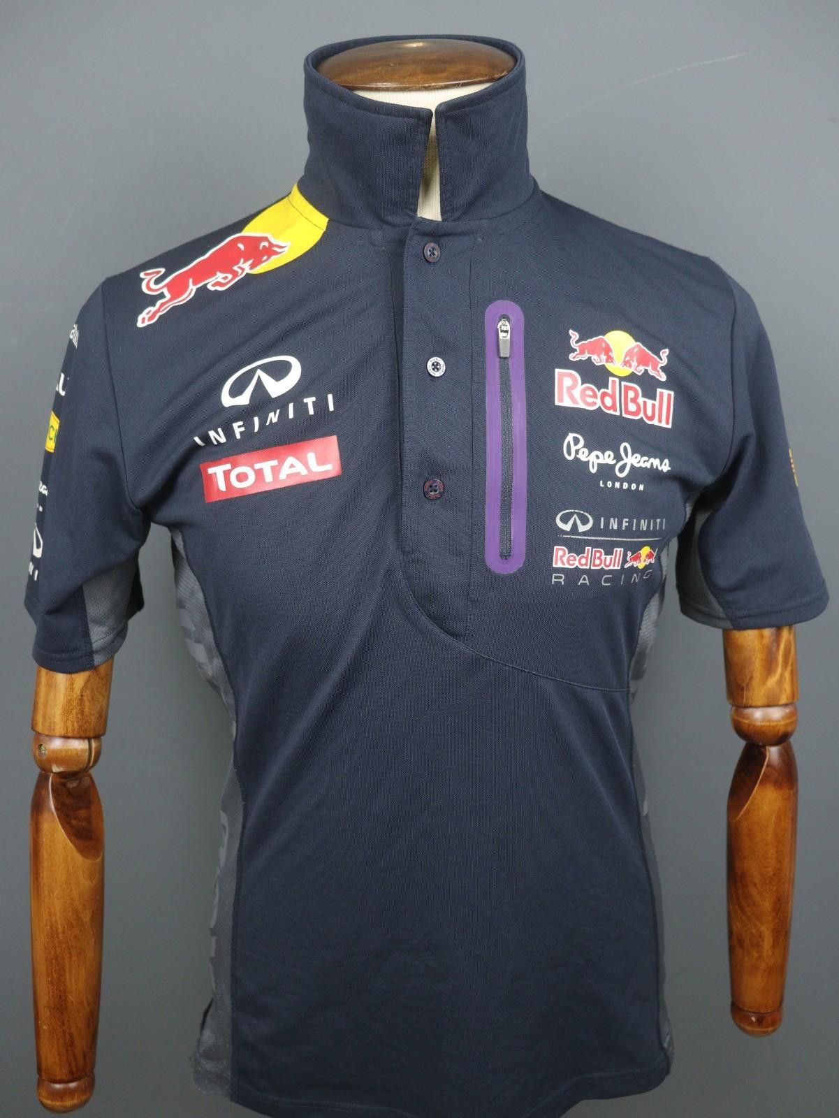 Designer Pepe Jeans London Navy Mock Neck Racing Polo Shirt Size S Size ONE SIZE - 1 Thumbnail