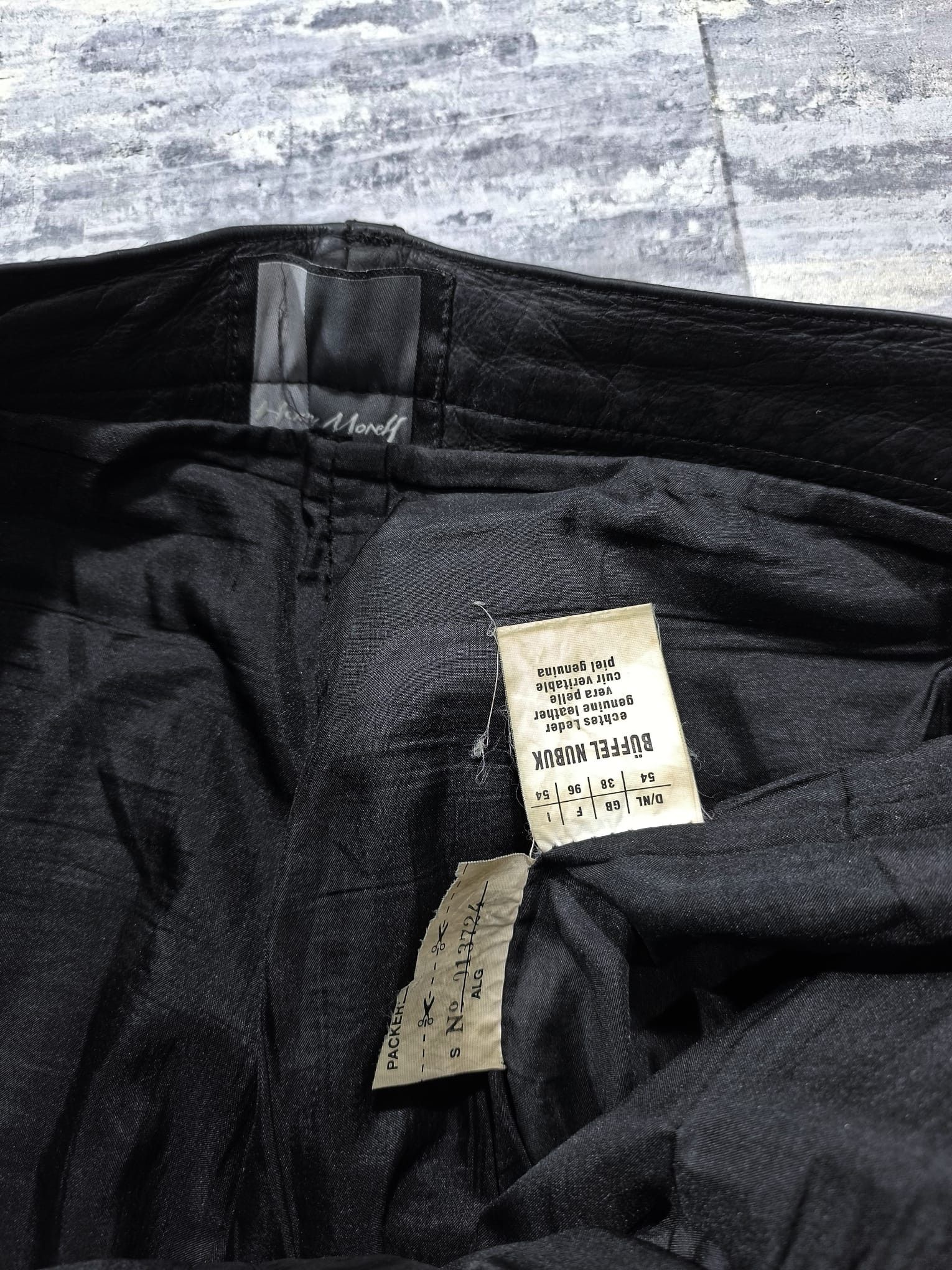 Vintage Vtg Black Moto Leather Pants Hysteric Glamour Opium Rockstar Size US 38 / EU 54 - 4 Thumbnail