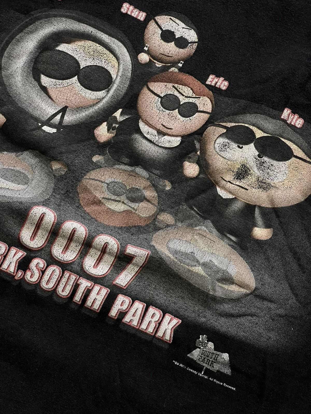 Vintage 2001 South Park James Bond 007 tshirt collab Size US L / EU 52-54 / 3 - 8 Thumbnail