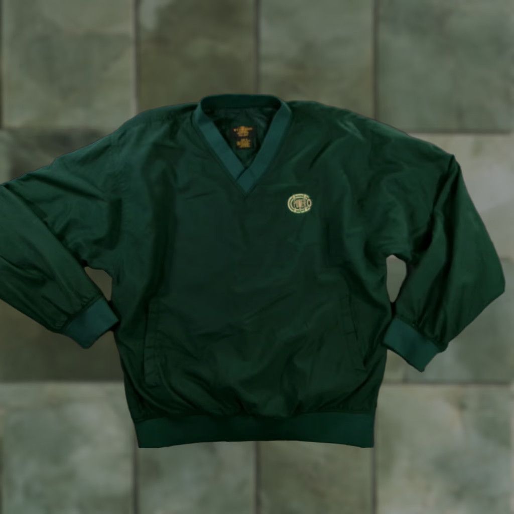 Etro VINTAGE Power O Pullover Jacket Mens M Emerson Windbreaker 90s Retro Green Lightweight Windproof Embroidered Zipper Size US M / EU 48-50 / 2 - 1 Thumbnail