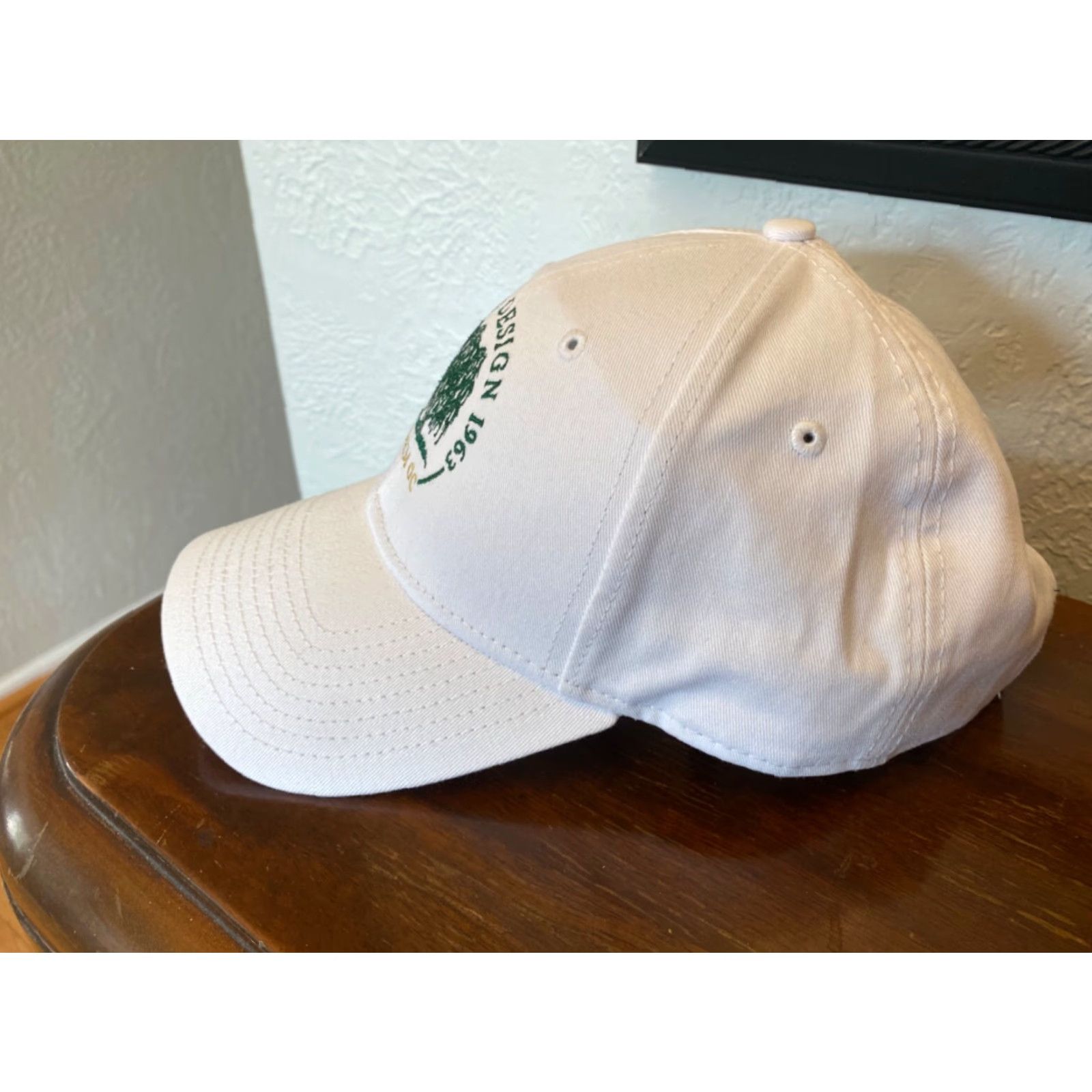 New Era Pete Dye Design Sahm Golf Course White Hat New Era 9Forty Strapback Cap Men One Size Adjustable Baseball Cap Shirt Size ONE SIZE - 2 Thumbnail