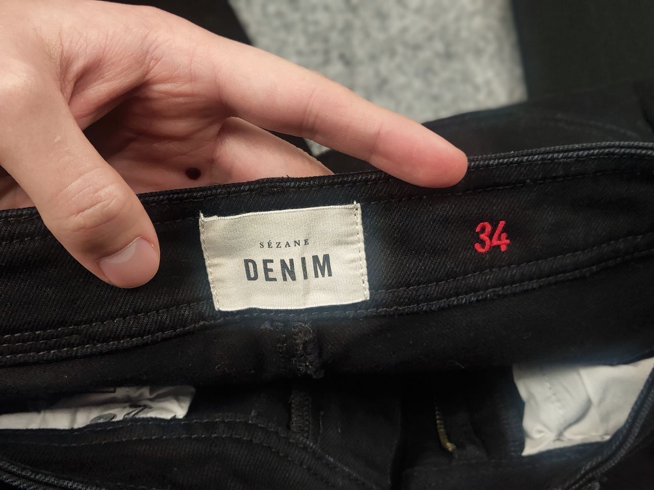 Sezane Sezane denim Le crop Black Wide Leg Minimalist Design Jeans Size 26" / US 2 / IT 38 - 15 Thumbnail