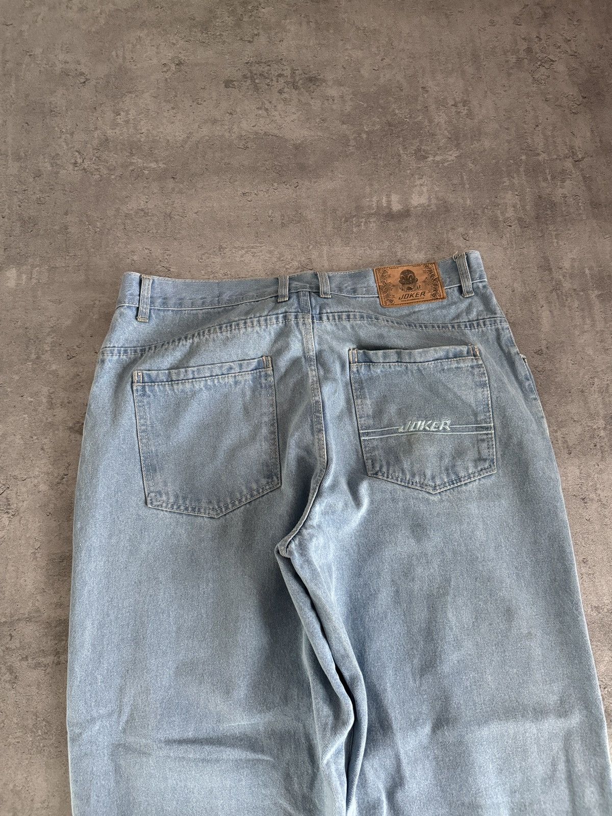 Rap Tees × Vintage Joker Hip Hop Brand baggy jeans denim wide leg logo rap Size US 38 / EU 54 - 2 Thumbnail