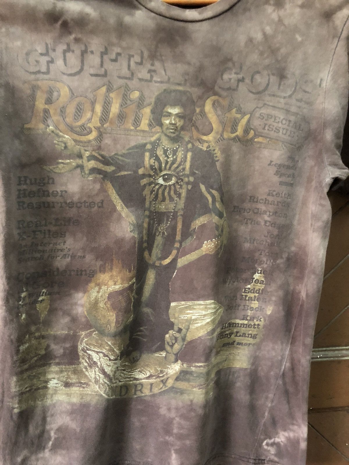 Band Tees × Jimi Hendrix × The Rolling Stones The Rolling Stones Magazine Jimi Hendrix Guitar Gods Tie Dye Size US S / EU 44-46 / 1 - 3 Thumbnail