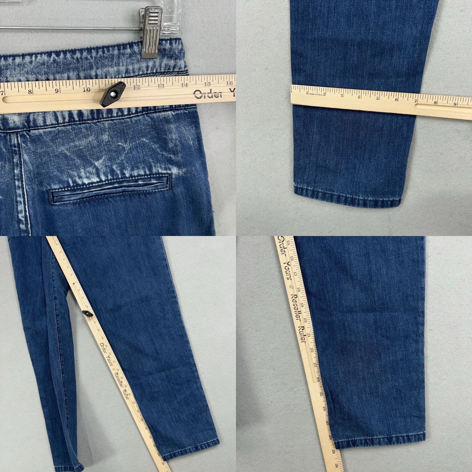 Vintage BLANKNYC Jeans Womens 26 Blue High Rise Denim Pleated Tapered Balloon Bo Legged Size 26" / US 2 / IT 38 - 9 Thumbnail