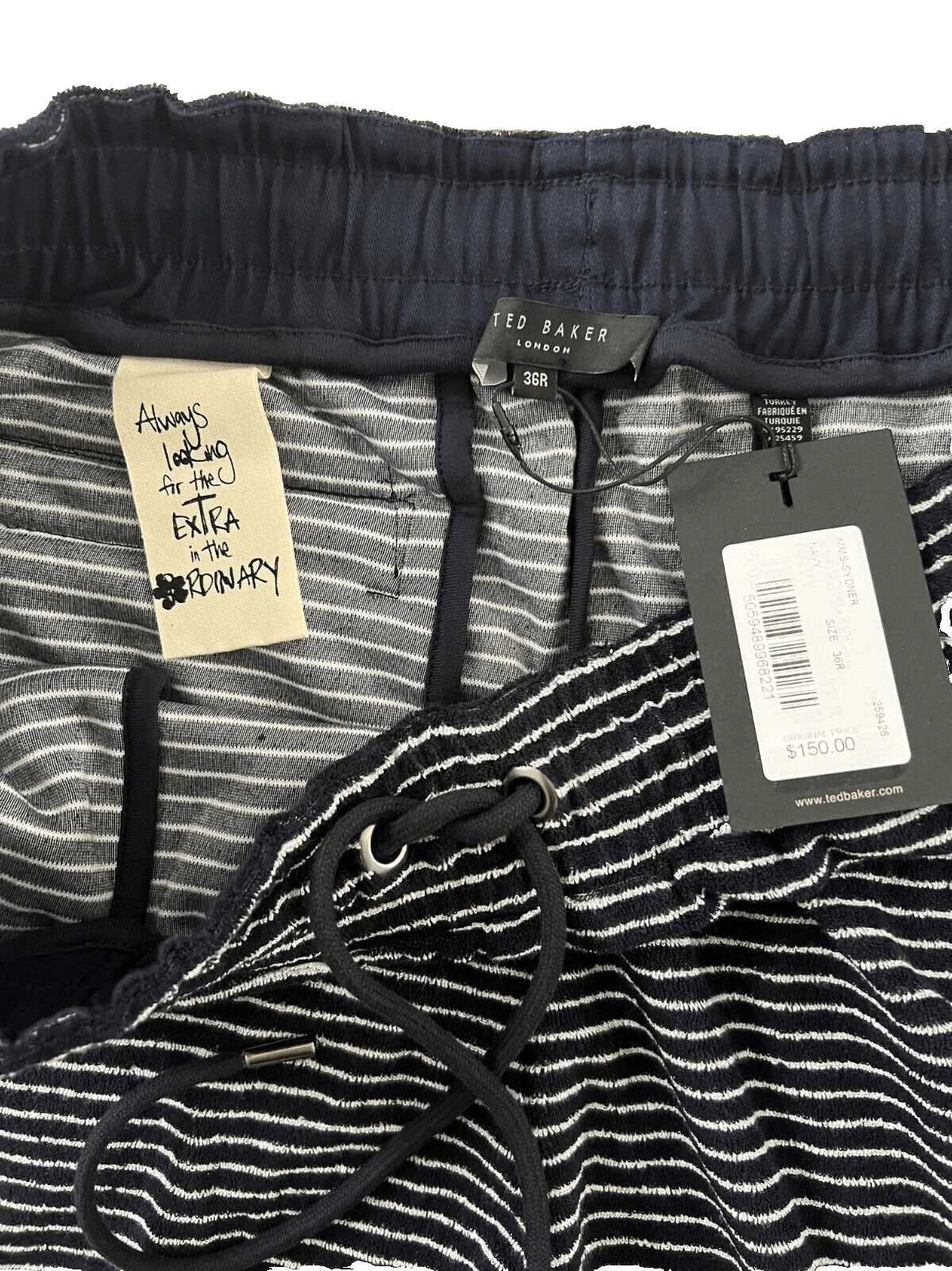 Ted Baker Ted Baker Terry Striped Sydner Shorts Navy / White 36 Size US 36 / EU 52 - 3 Thumbnail