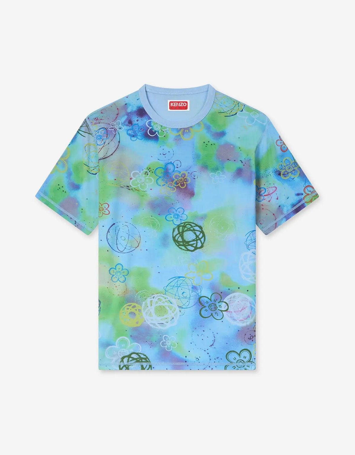 Kenzo Kenzo x Futura 2000 Blue Reversible T-Shirt Size US S / EU 44-46 / 1 - 5 Thumbnail