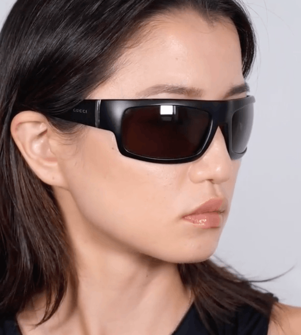 Gucci × Tom Ford × Vintage Gucci Sunglasses Mask Shield Sport Bike Pop Vintage Size ONE SIZE - 2 Thumbnail