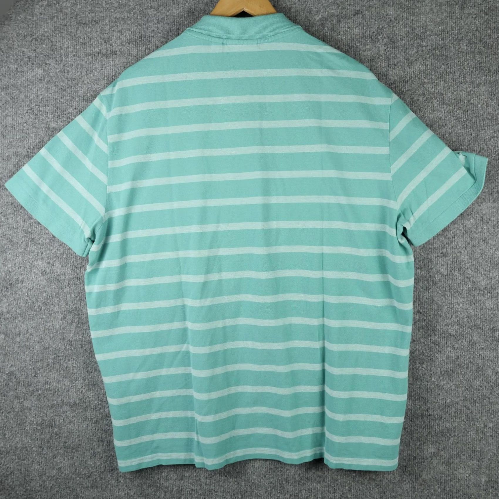 Lacoste Lacoste Polo Shirt Mens 3XL Green White Striped Regular Fit Big Logo Crocodile Size US XXL / EU 58 / 5 - 5 Thumbnail