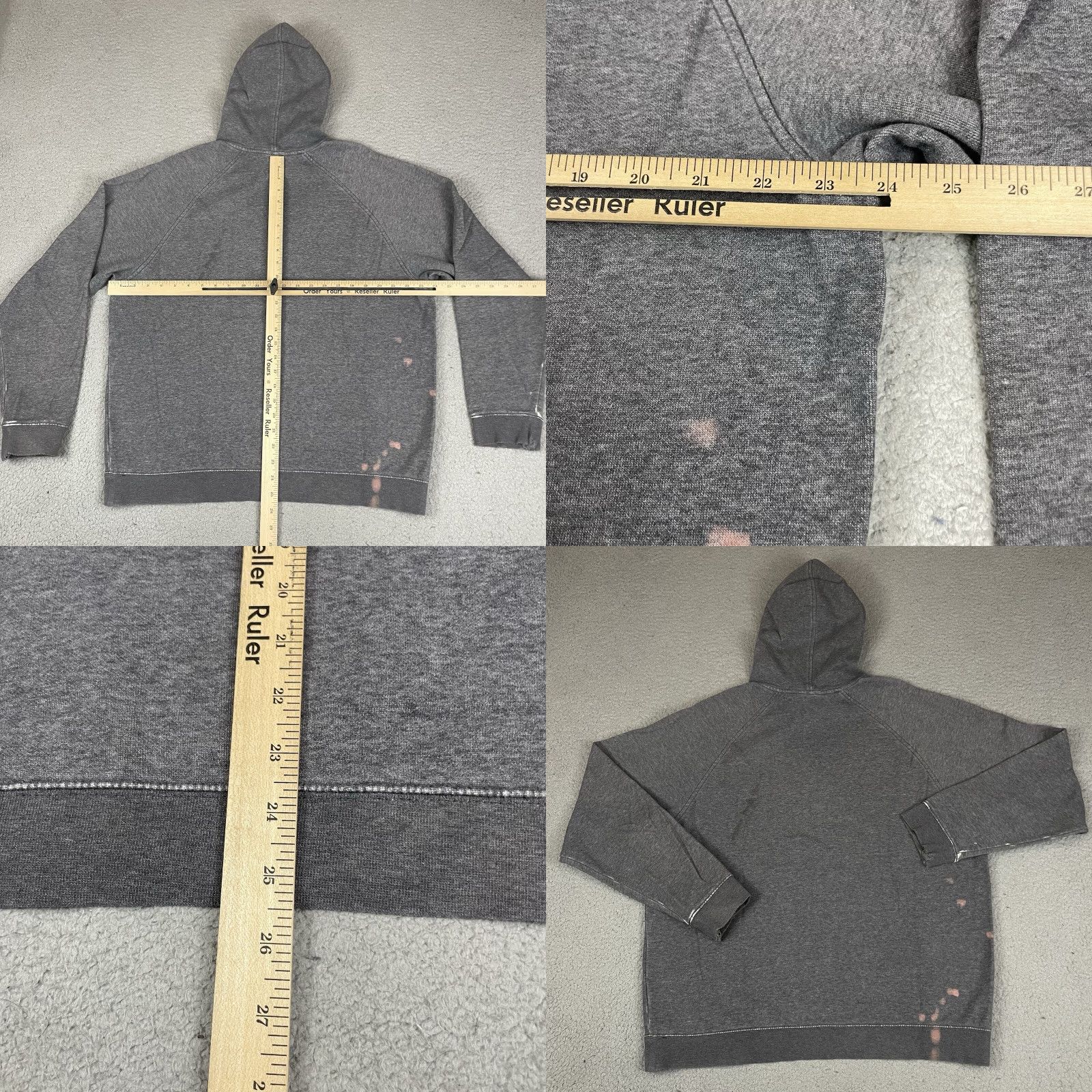 Nike VINTAGE Nike Hoodie Mens L Gray Pullover Sweatshirt Swoosh Distressed 90s Graphic Print Hooded Pockets Crew Neck Size US L / EU 52-54 / 3 - 8 Thumbnail