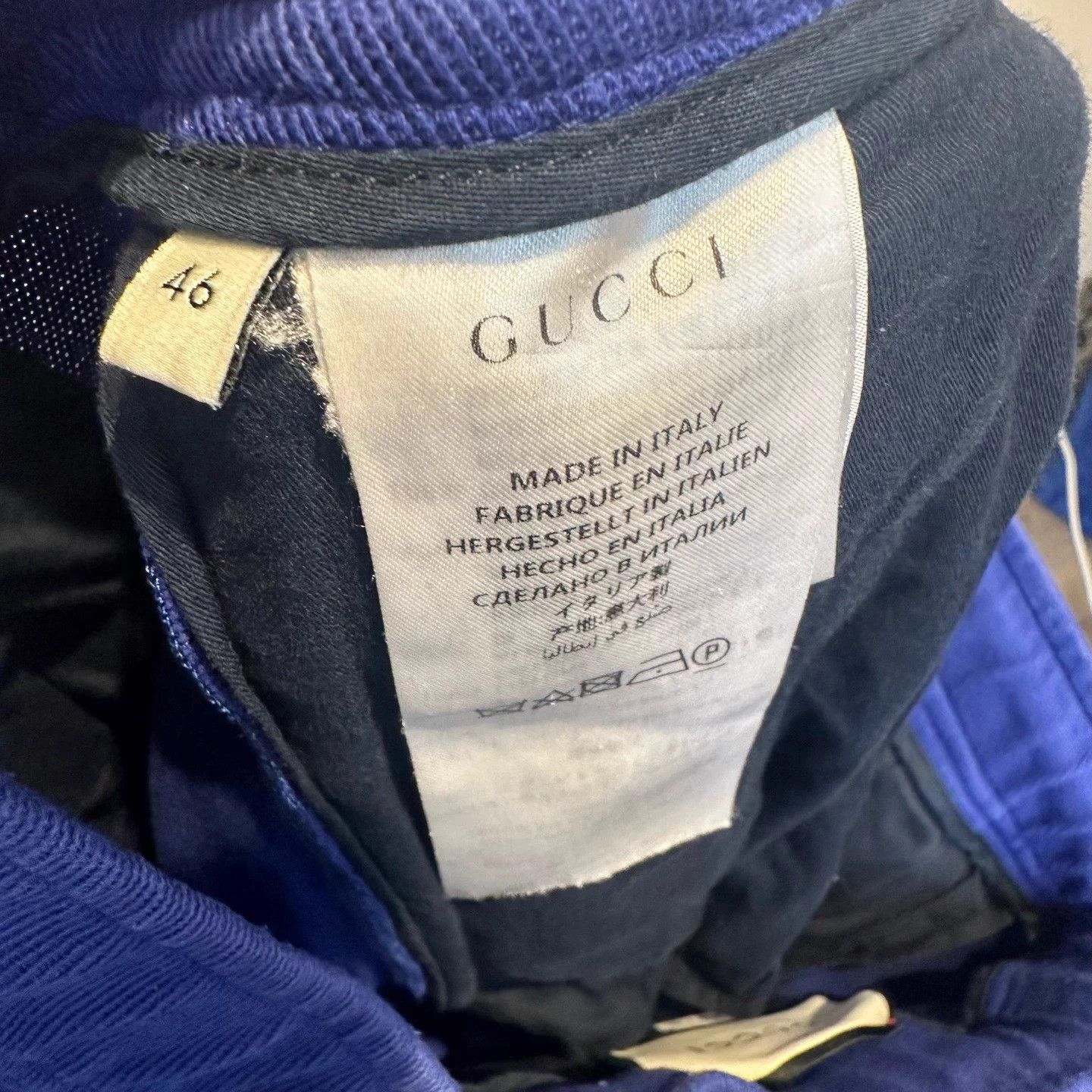 Gucci GUCCI deep blue logo-stripe pants 46 98 New Size US 30 / EU 46 - 6 Thumbnail