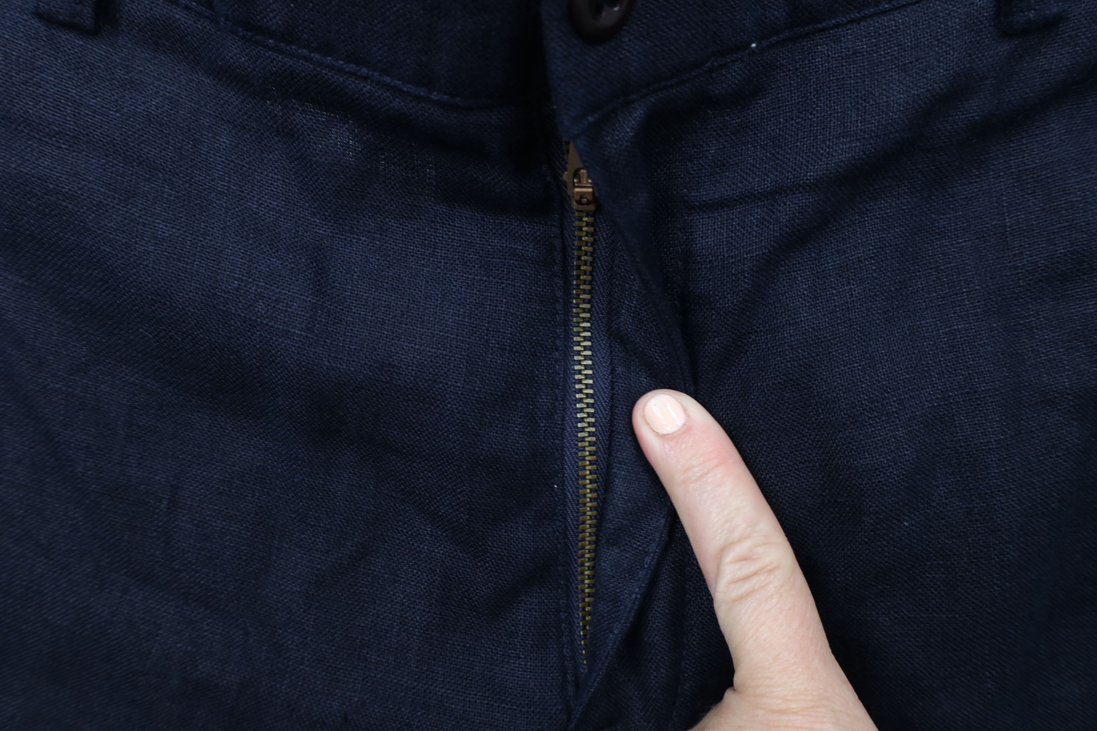 Ralph Lauren × Vintage Vintage 90s Ralph Lauren Wide Leg Chino Pants Navy Blue Size US 38 / EU 54 - 5 Thumbnail