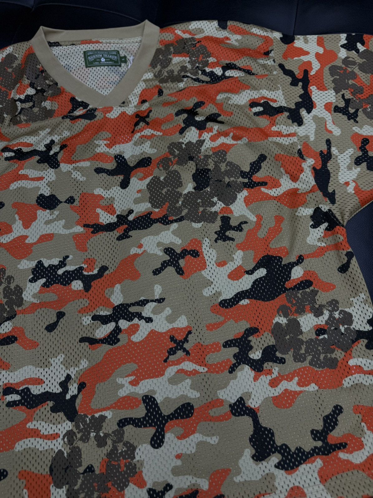 DENIM TEARS Denim Tears Tan Orange Camo Cotton Wreath Jersey (L) (NEW) Size US L / EU 52-54 / 3 - 2 Thumbnail