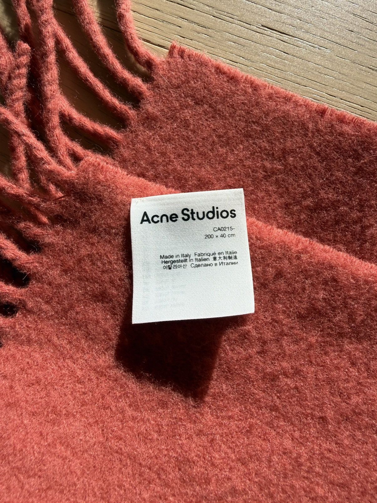 Acne Studios Fringe Wool Scarf Size ONE SIZE - 3 Thumbnail