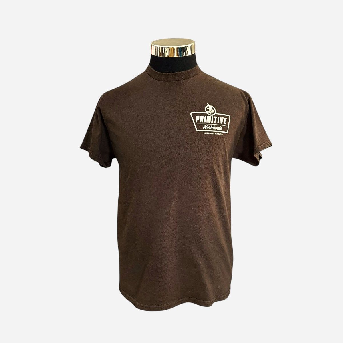 Primitive Primitive Skateboarding Apparel Brown Men’s T-Shirt Sz M Size US M / EU 48-50 / 2 - 2 Thumbnail