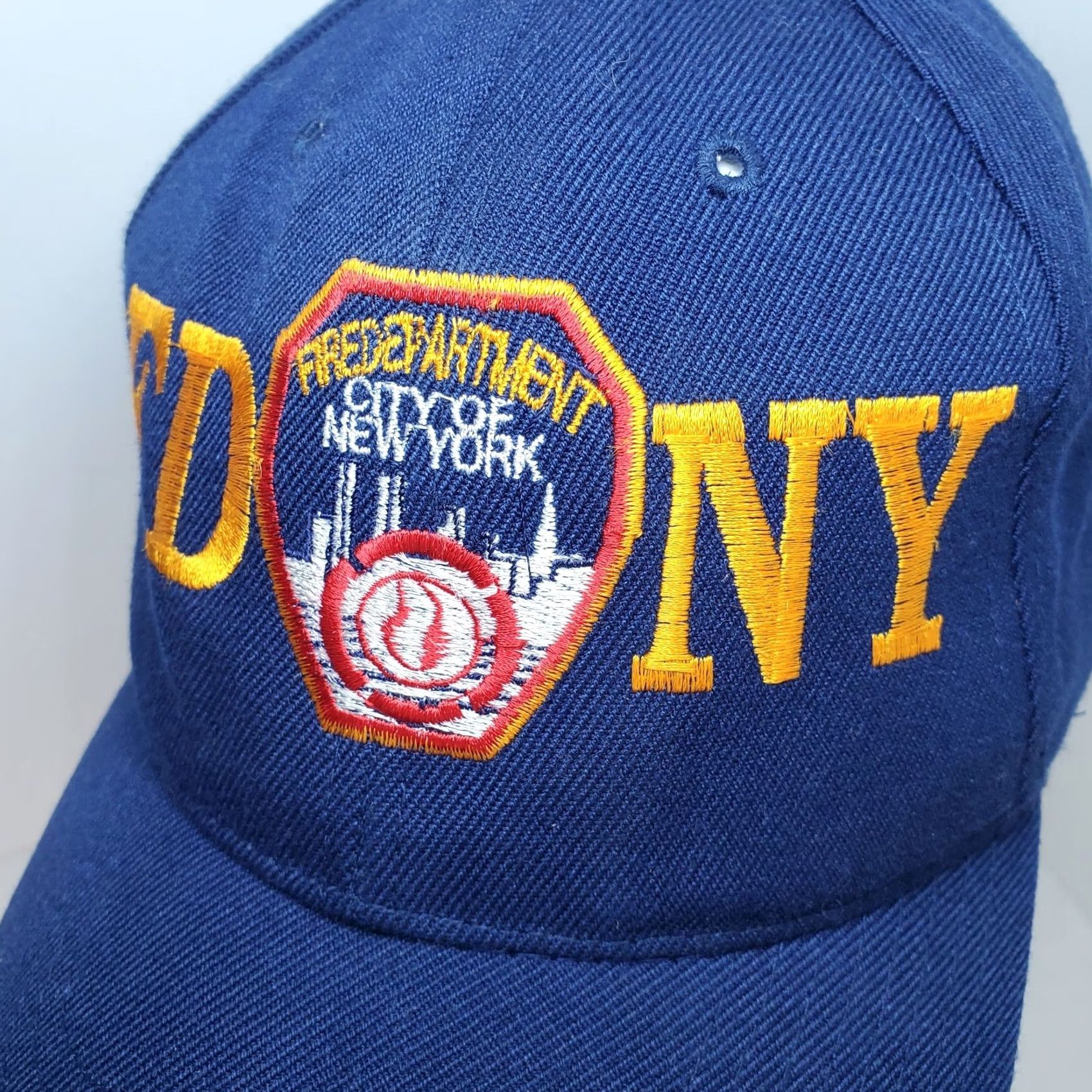 Vintage FDNY Baseball Cap New York Fire Department Dark Blue Adjustable One Size Size ONE SIZE - 3 Thumbnail