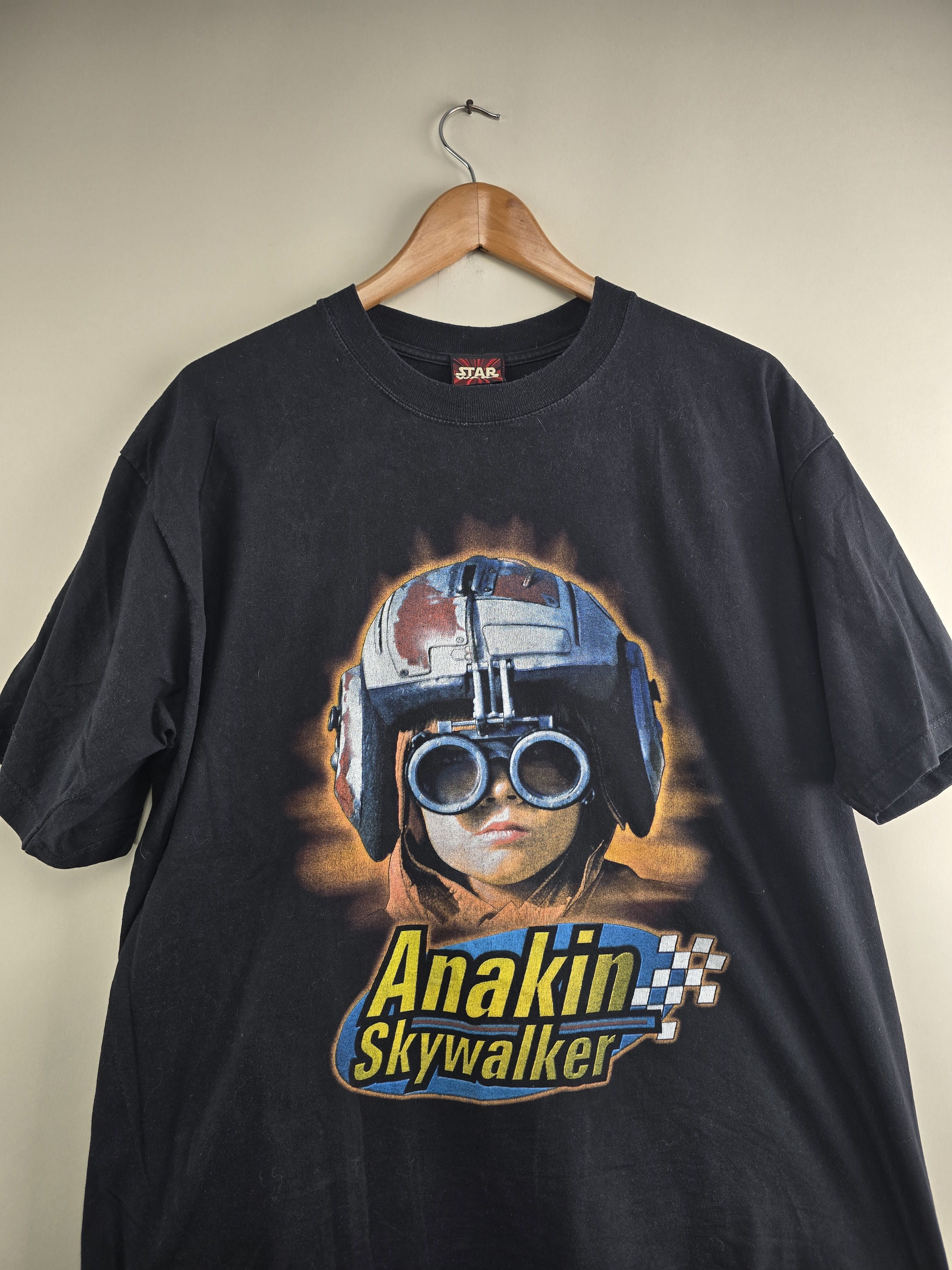 Anime × Vintage 1999 Star Wars Episode 1 Anakin 90s Pod race XL 23" 28.5" Size US XL / EU 56 / 4 - 2 Thumbnail