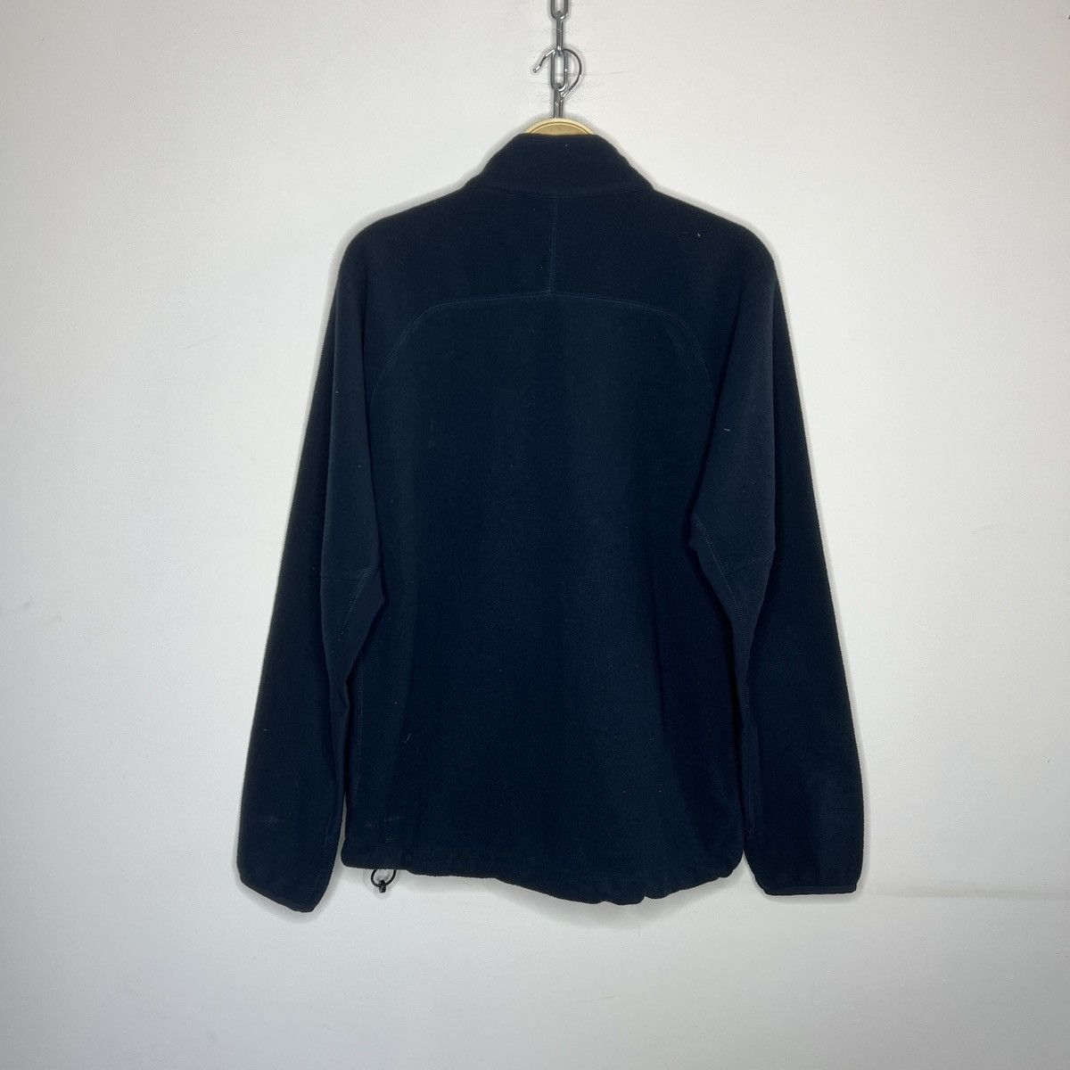 Nike × Vintage Vintage Y2K Nike Zip Fleece Jacket Navy Swoosh Logo 90s Size US L / EU 52-54 / 3 - 8 Thumbnail