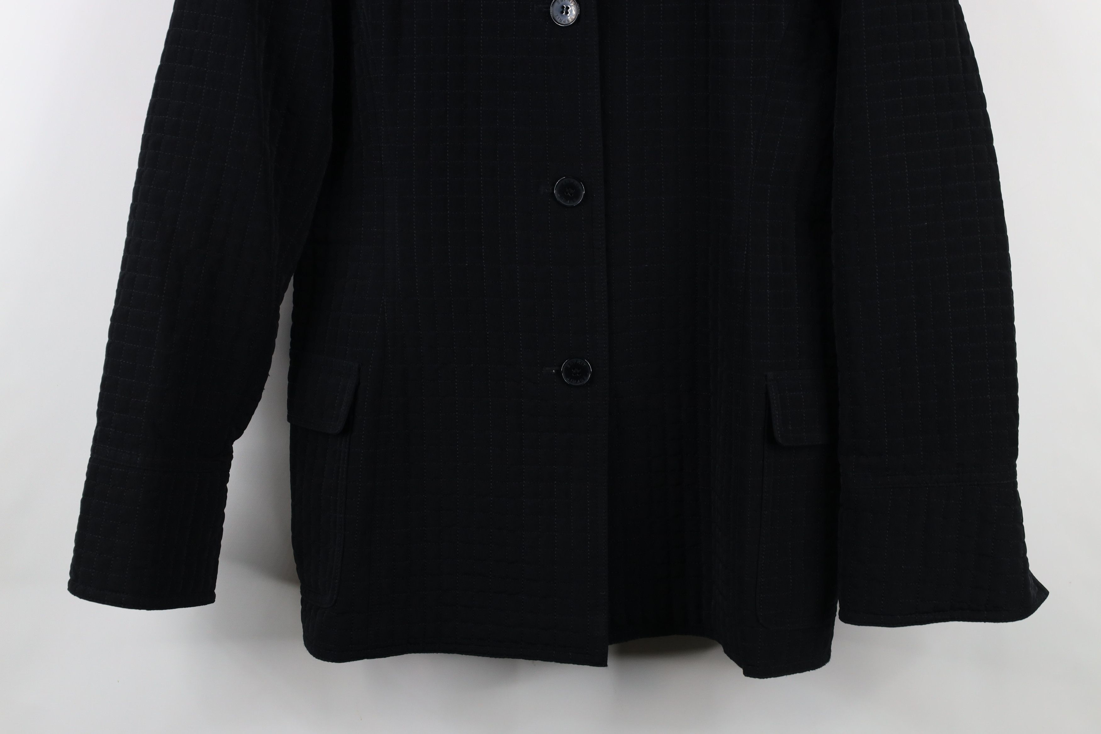 Esprit × Vintage Vintage 90s Y2K Esprit Babydoll Quilted Jacket Coat Black Size M / US 6-8 / IT 42-44 - 3 Thumbnail