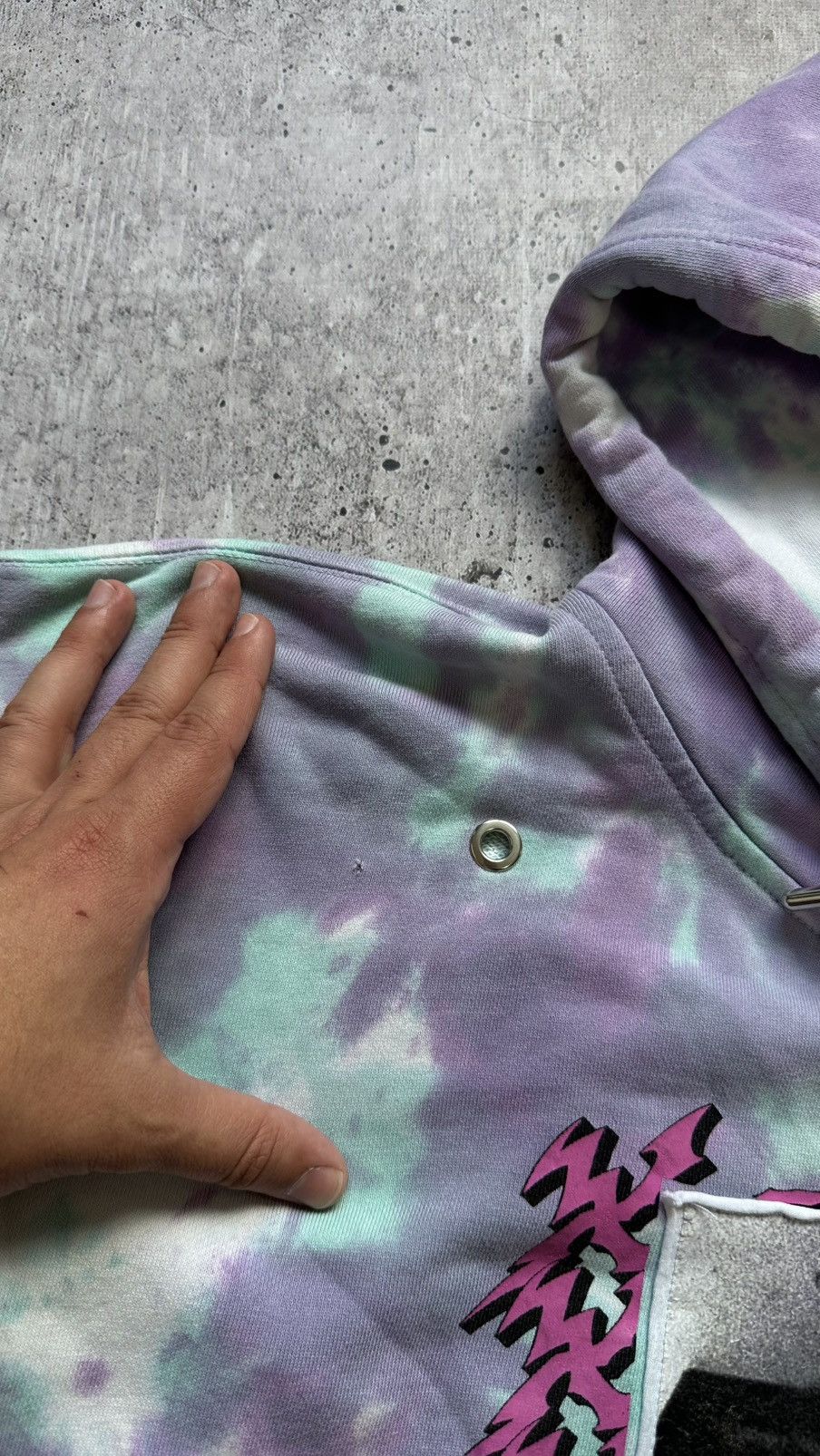 Diesel DIESEL HOOK TIE-DYE OVERSIZED HOODIE Size XS / US 0-2 / IT 36-38 - 10 Thumbnail
