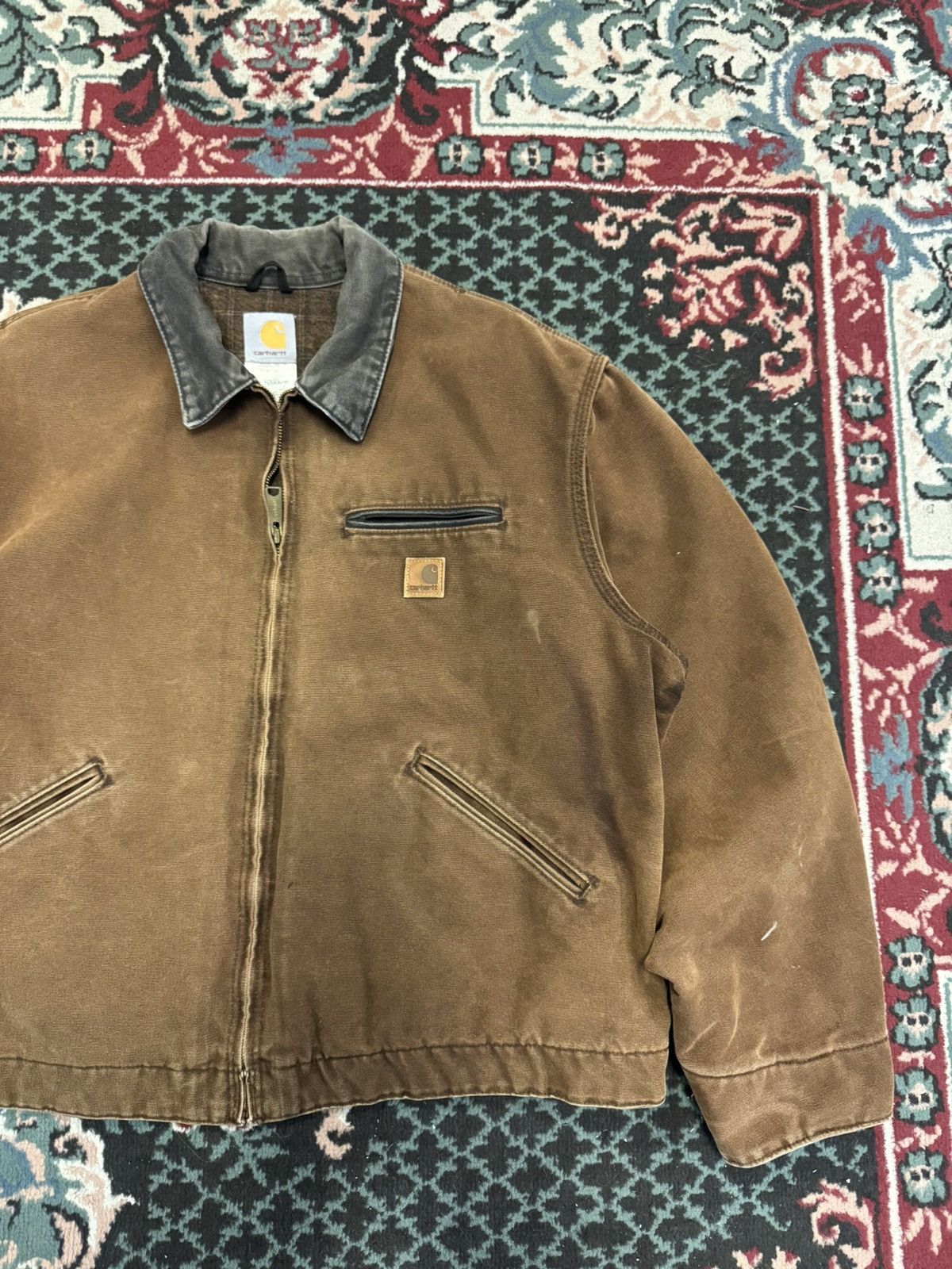 Carhartt Carhartt Workwear J97DKB FADED Detroit Blanket Lined JKT Size US XL / EU 56 / 4 - 1 Thumbnail
