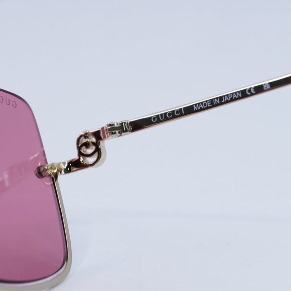 Gucci Gucci GG1279S 003 Sunglasses Gold Square Frame, Cyclamen Size ONE SIZE - 8 Thumbnail