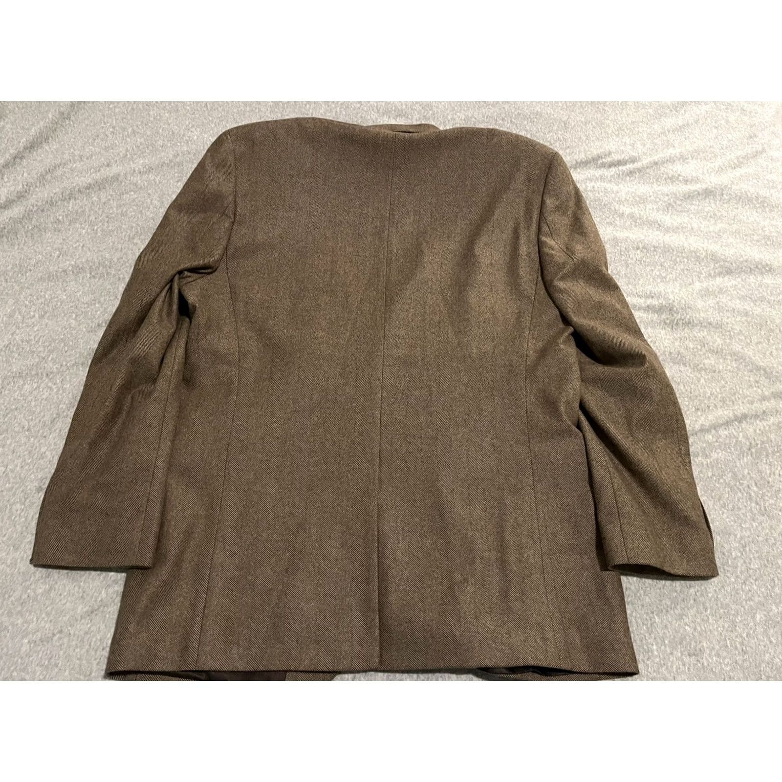 Ralph Lauren Ralph Lauren Blazer Mens 44 Brown Wool Sport Coat Jacket S L Size 44R - 7 Thumbnail