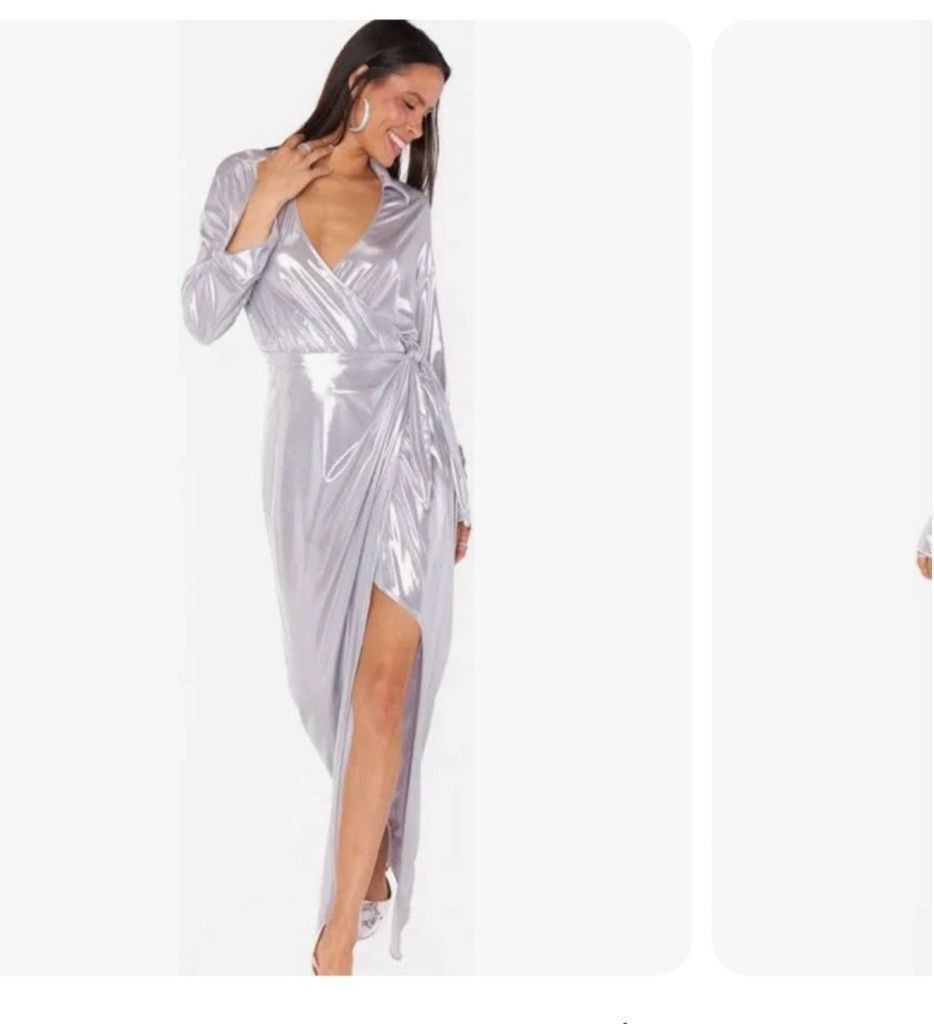 Women's Show Me Your Mumu Dress, Silver, Small, Women's