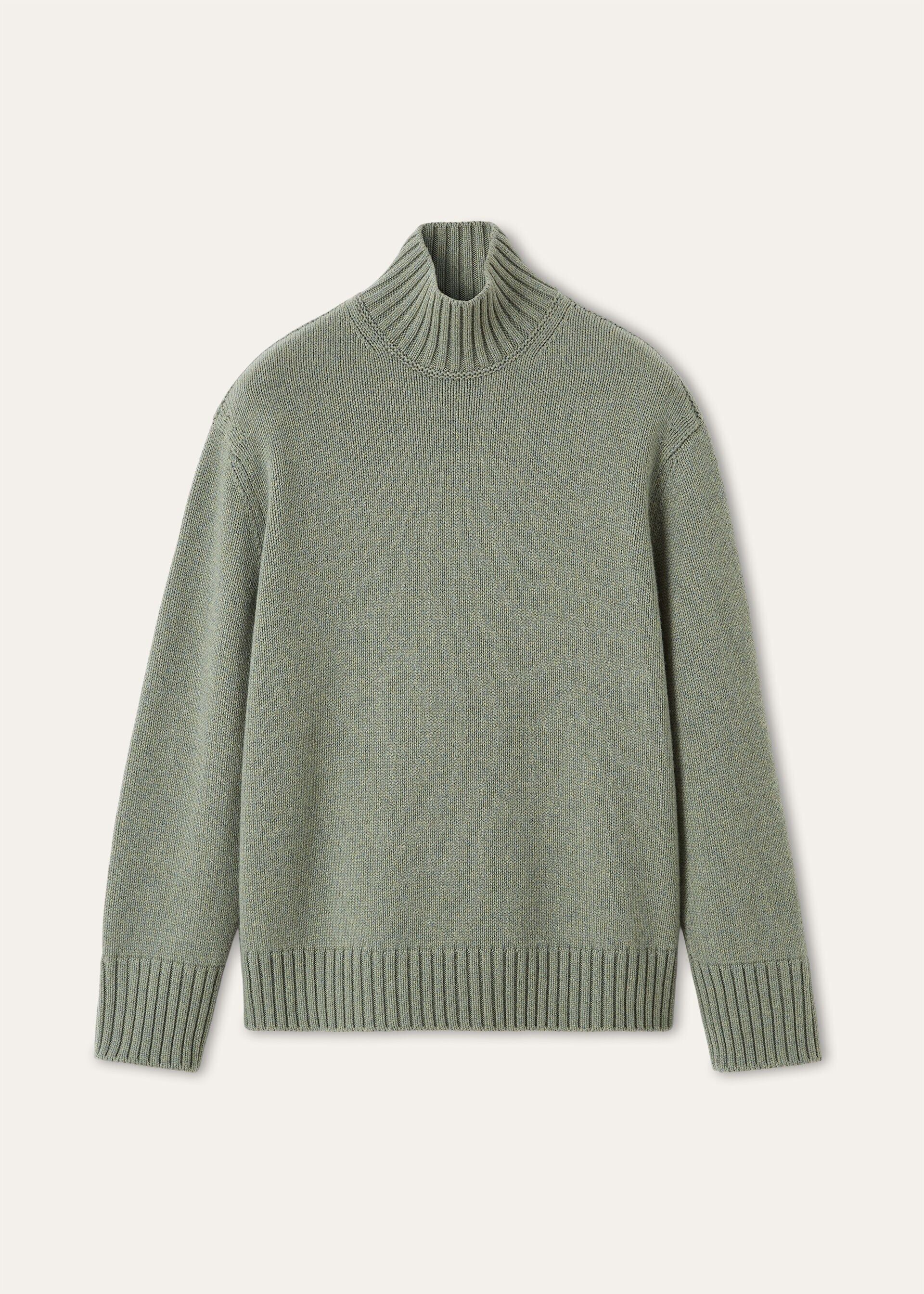 Loro Piana os11x0426 FRW0018 Parksville Turtleneck Sweater in Green Size XS / US 0-2 / IT 36-38 - 1 Thumbnail