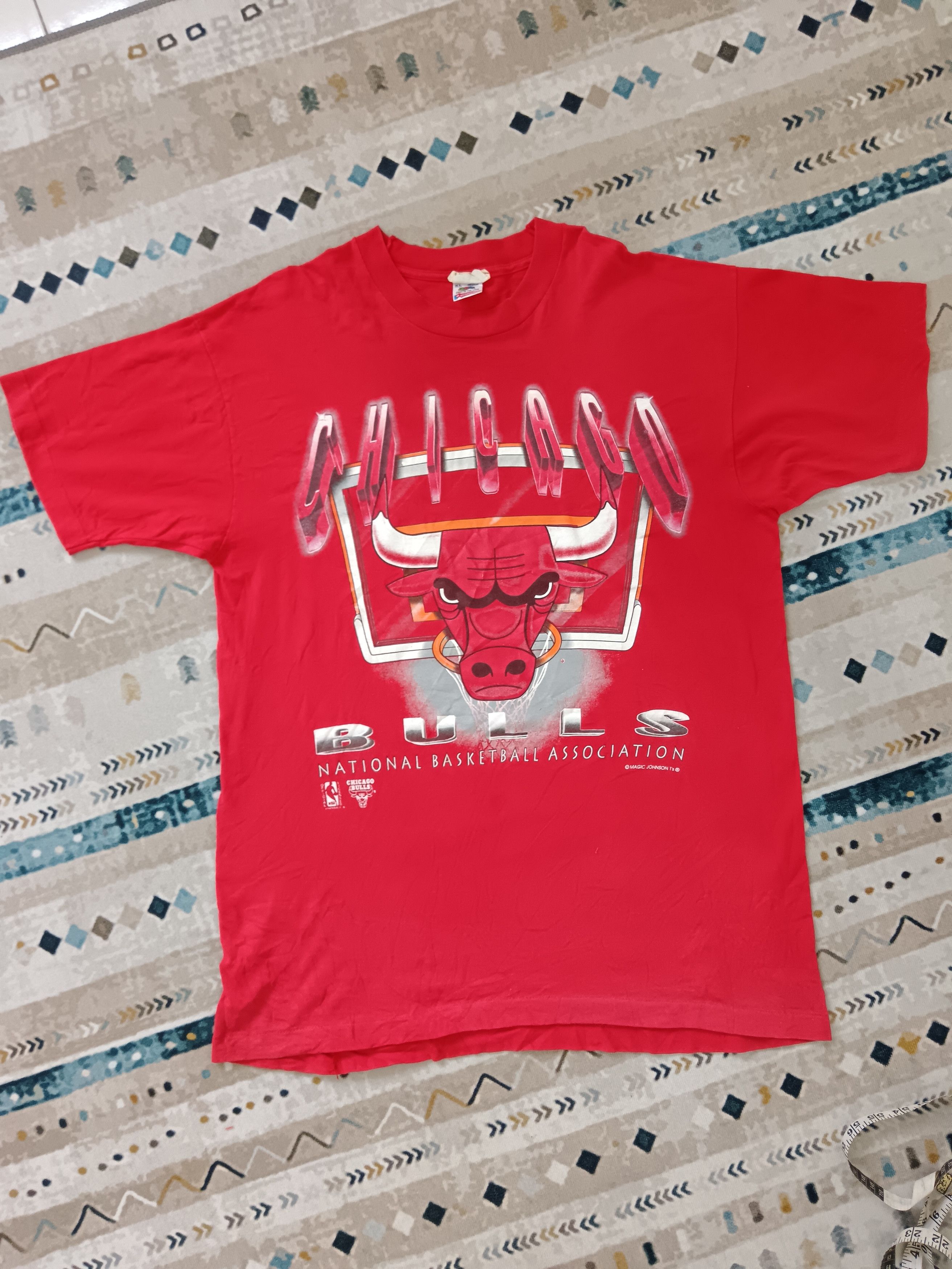 Vintage Chicago Bulls NBA 90s Made in USA single stick Tee