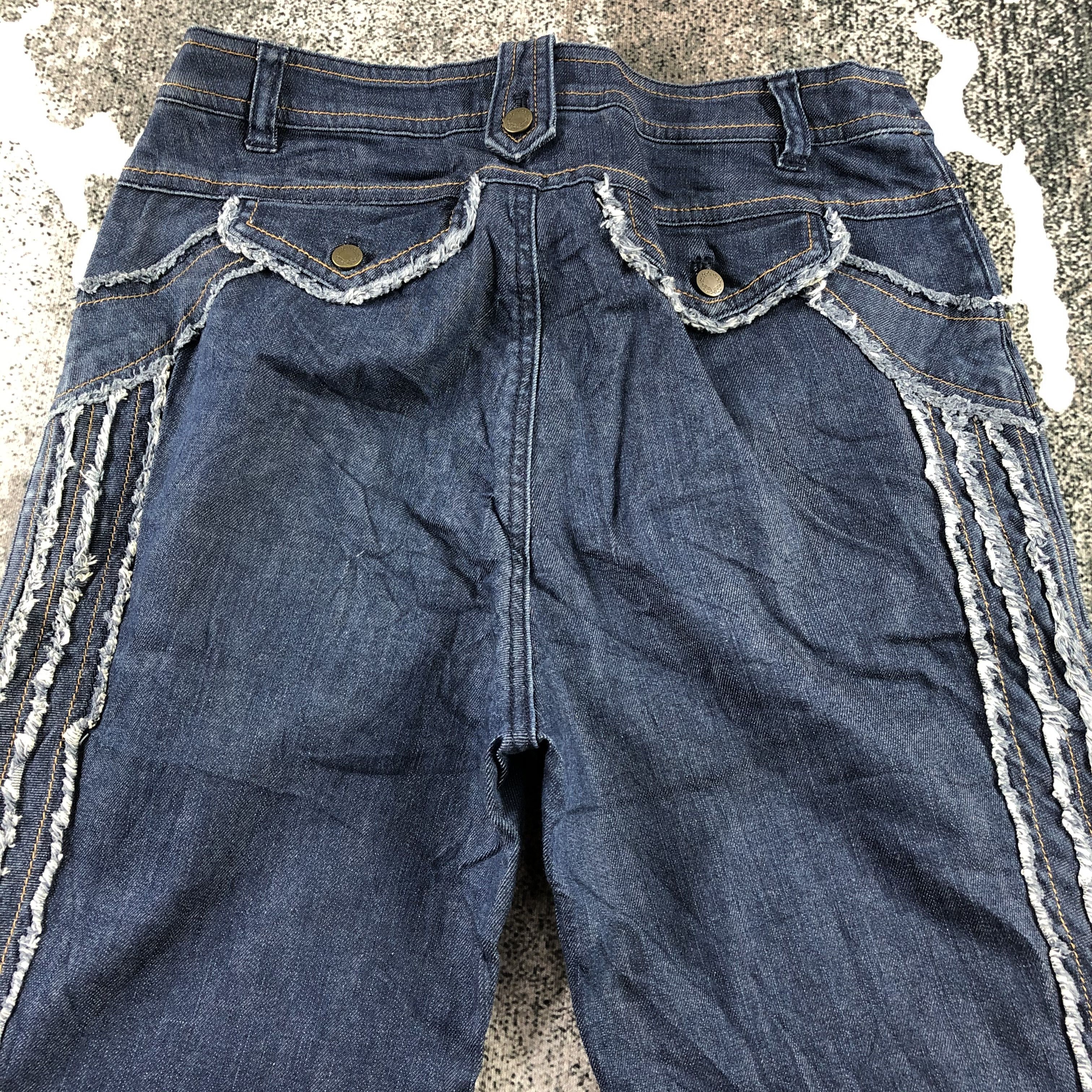 Hiroko Koshino Homme Hiroko Bis Jeans Blue Flare Denim KJ1349 Size US 29 - 4 Thumbnail