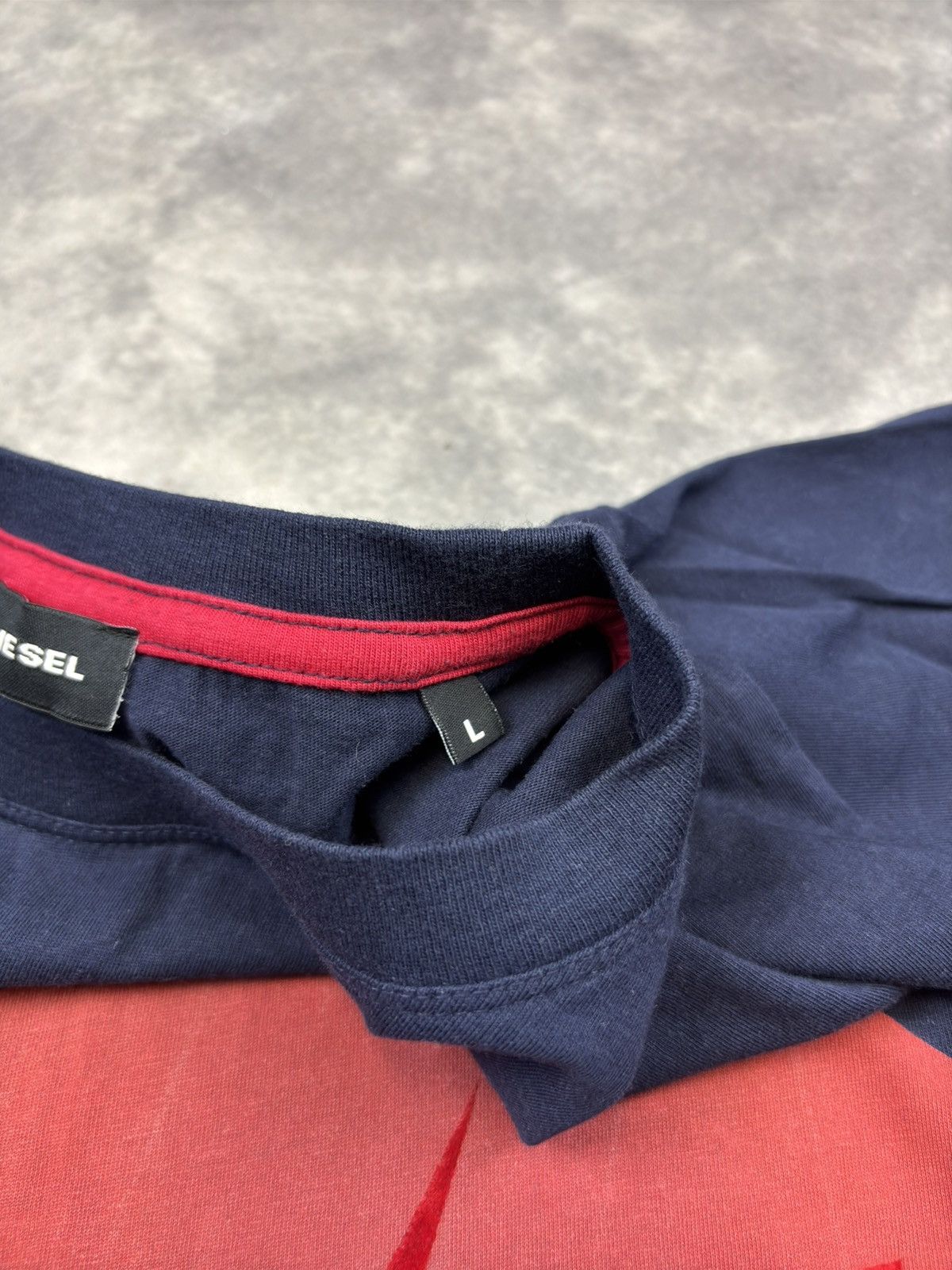 Designer × Diesel Diesel Big Logo Red T shirt Casual Print Streetwear Classic Size US L / EU 52-54 / 3 - 4 Thumbnail
