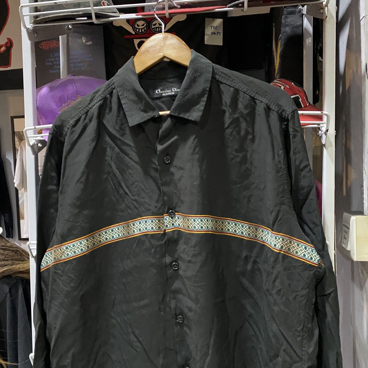 Christian Dior Monsieur 90s Christian Dior Monsieur Art Design rayon shirts Size US L / EU 52-54 / 3 - 3 Thumbnail