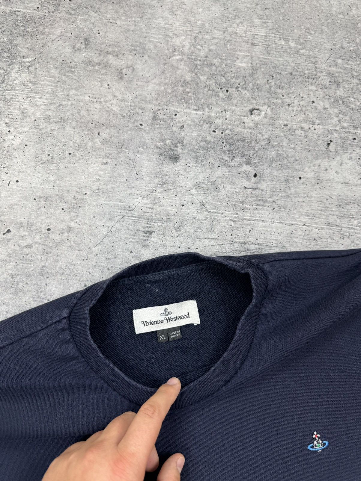 Vintage Vivienne Westwood Blue Casual Blank Sweatshirt XL