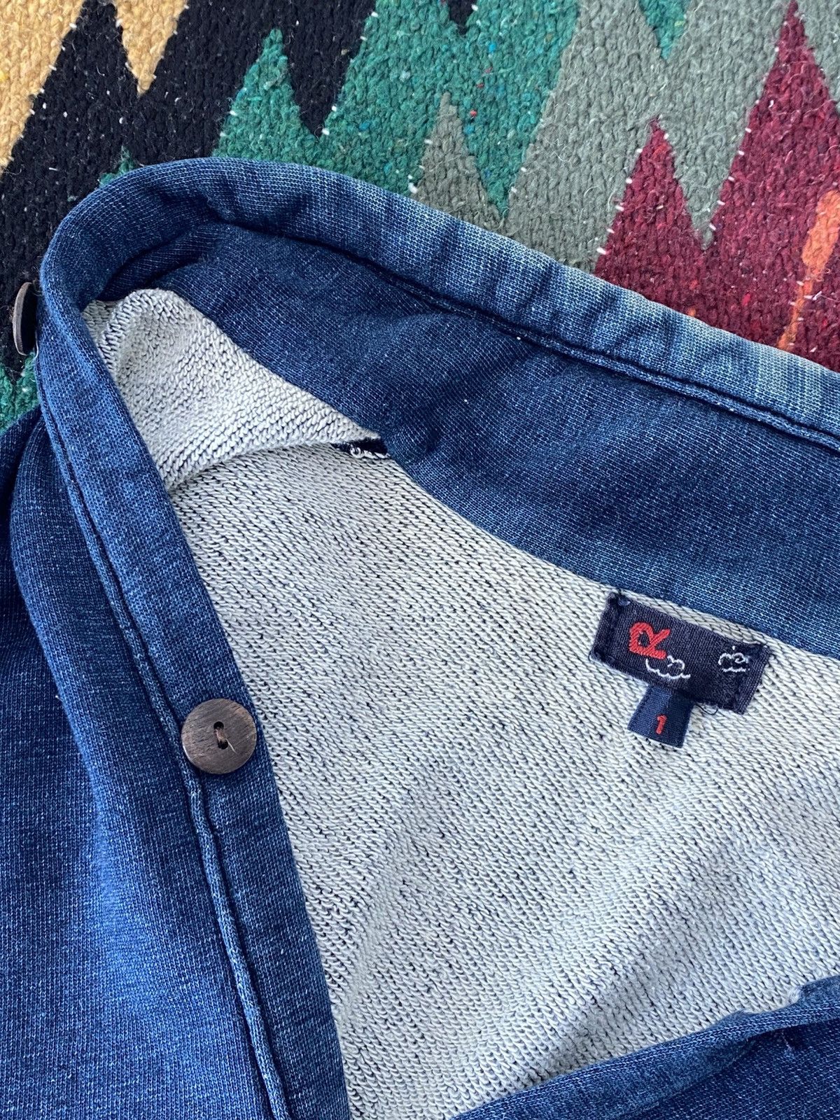 45rpm 45rpm Indigo Button Cardigan Jacket Japan Size US S / EU 44-46 / 1 - 11 Thumbnail