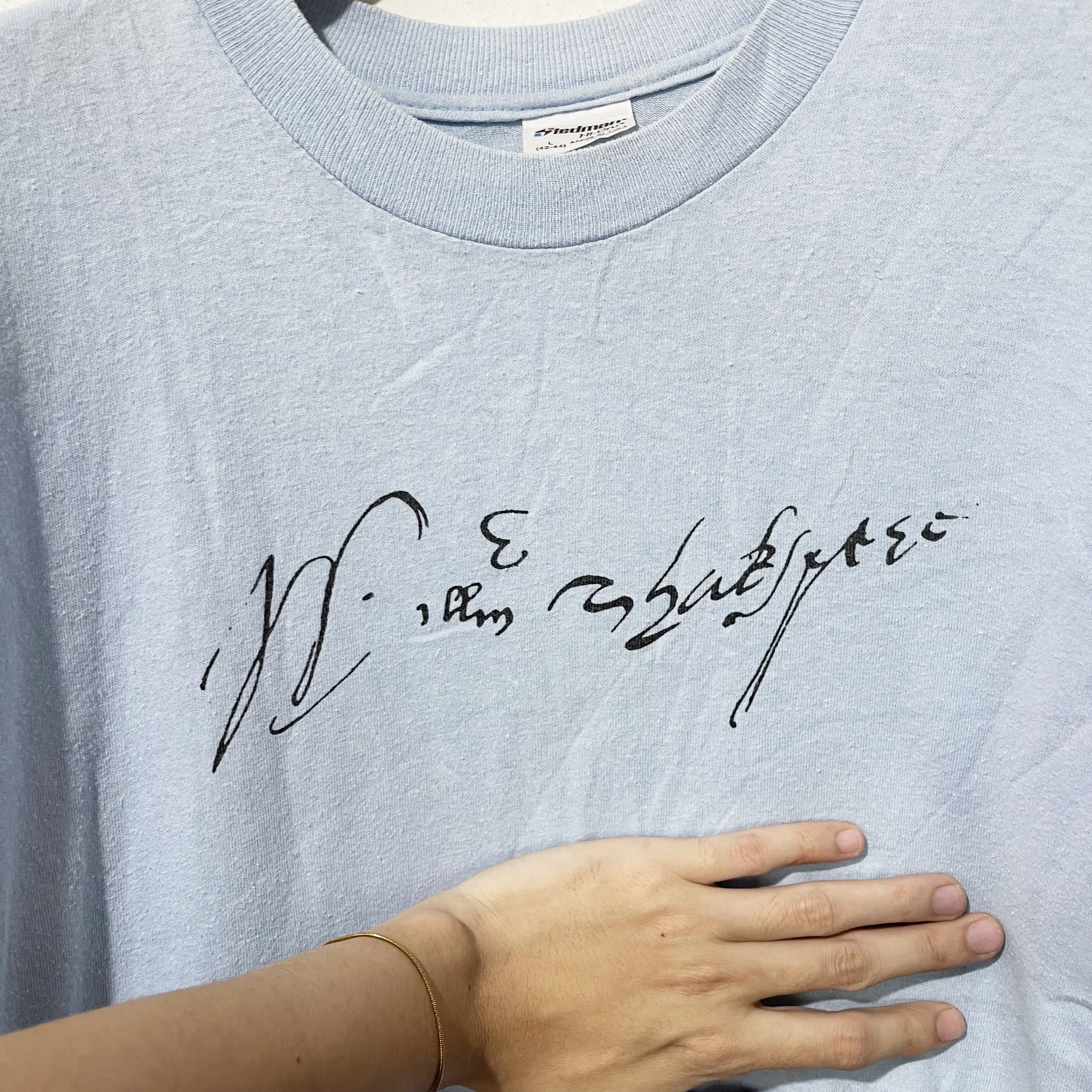 Vintage Vintage 80s William Shakespeare Shirt Size US L / EU 52-54 / 3 - 2 Thumbnail