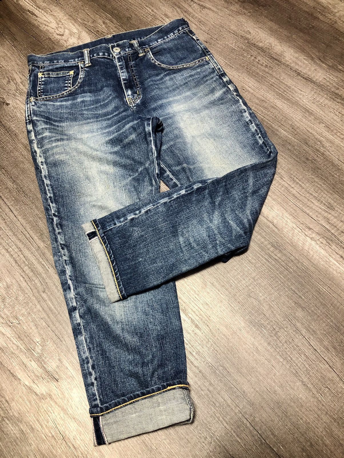 Blue Blue Japan × Eternal × Japanese Brand Eternal Deep Blue Selvedge Denim Jeans Size US 30 / EU 46 - 8 Thumbnail