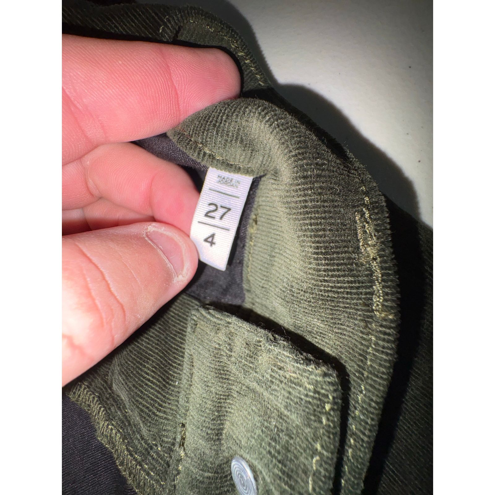 Loft LOFT Corduroy Pants Women’s 27 4 Olive Green Skinny Size 27" / US 4 / IT 40 - 5 Thumbnail