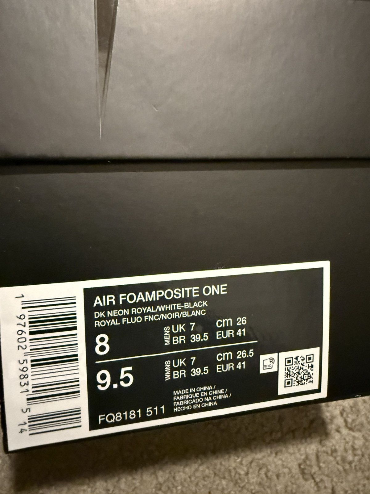 Nike Nike Air Foamposite One Size US 8 / EU 41 - 8 Thumbnail