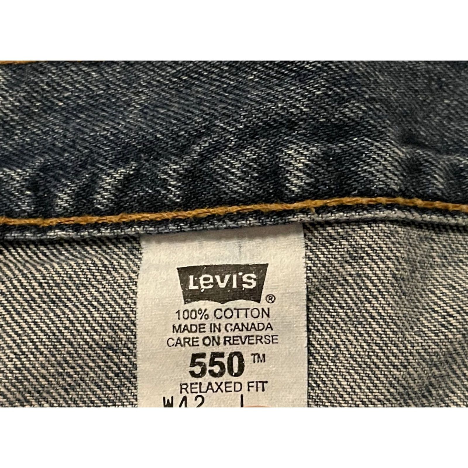 Levi's VINTAGE Levi's 550 Relaxed Fit 10" Denim Jean Shorts Baggy - Men's 42 - New! Size US 42 / EU 58 - 5 Thumbnail