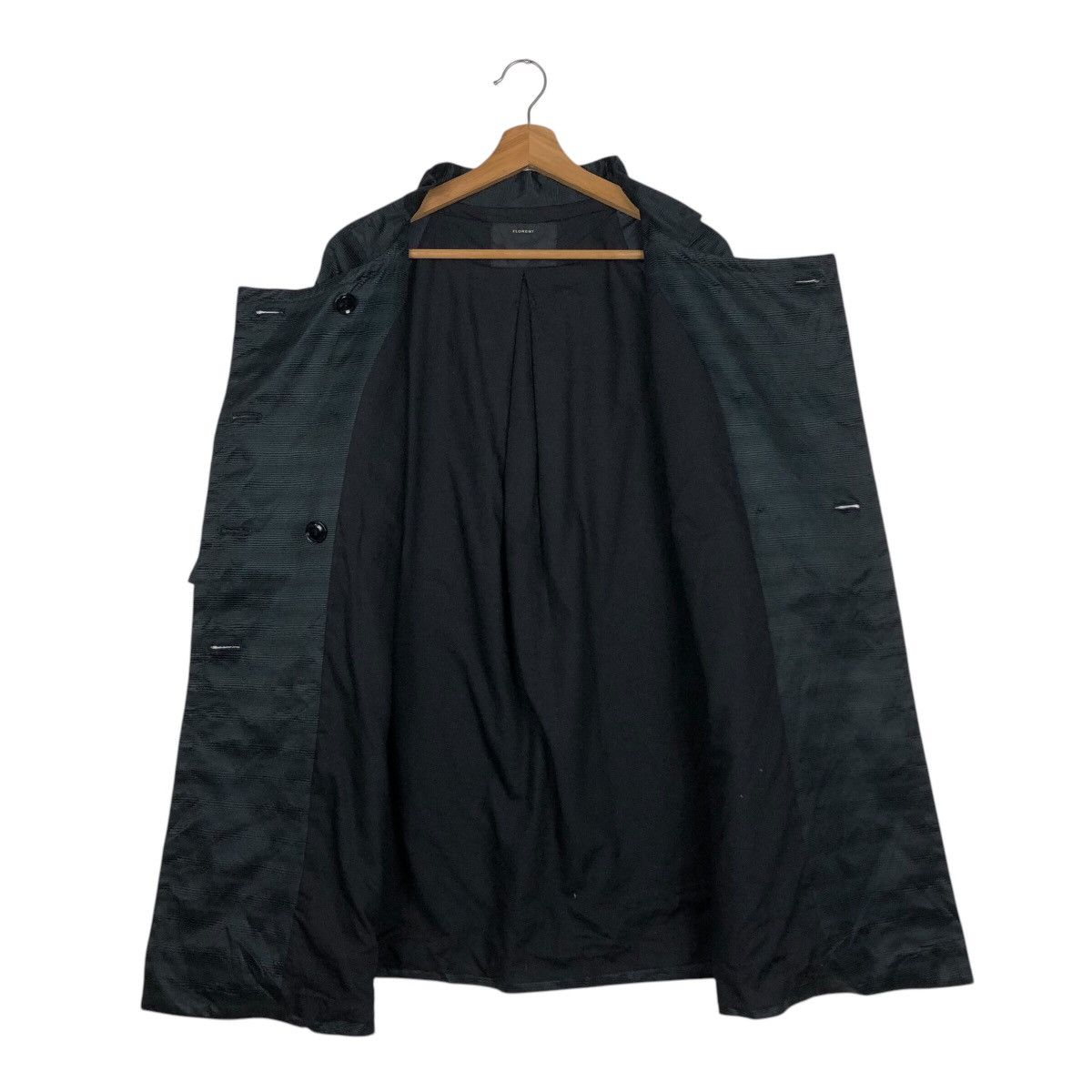 Japanese Brand 📌Rich Black Long Jacket Florent Made in Japan Size US M / EU 48-50 / 2 - 14 Thumbnail
