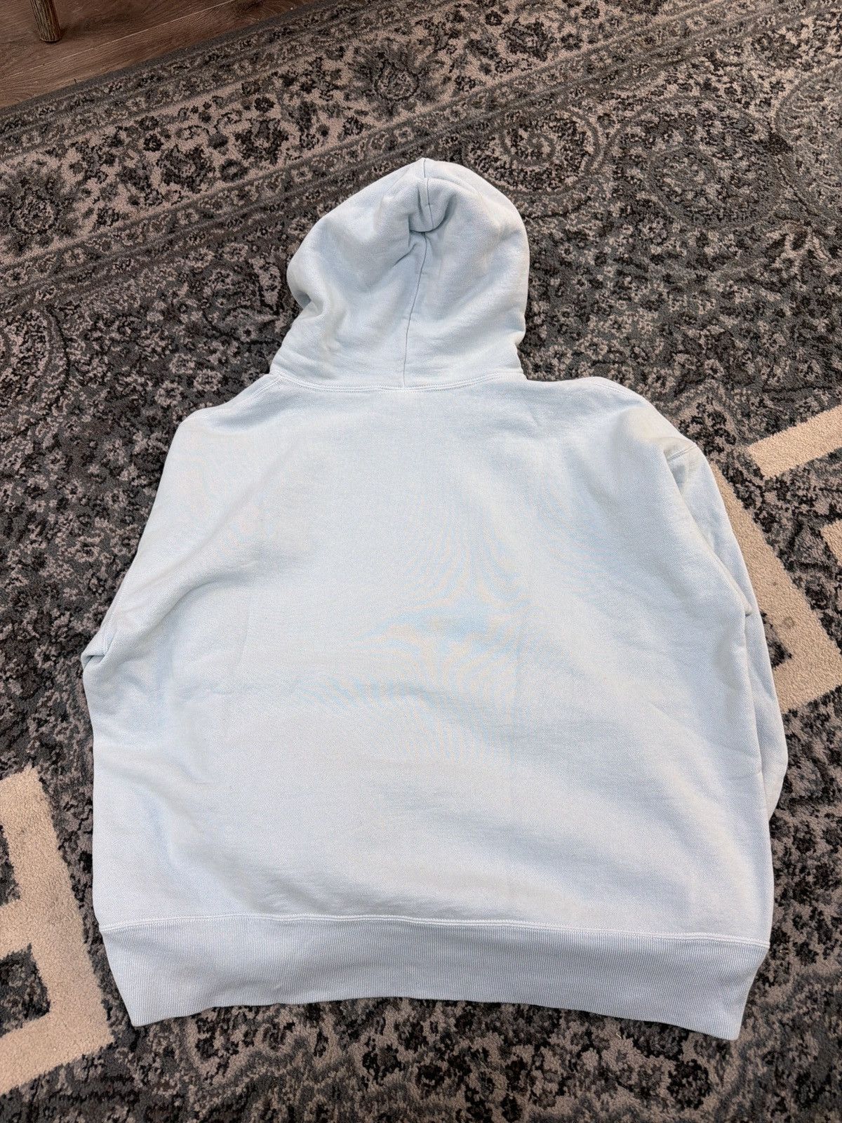 Saint Michael Saint Michael ribbon logo hooded sweatshirt baby blue white Size US XL / EU 56 / 4 - 2 Thumbnail