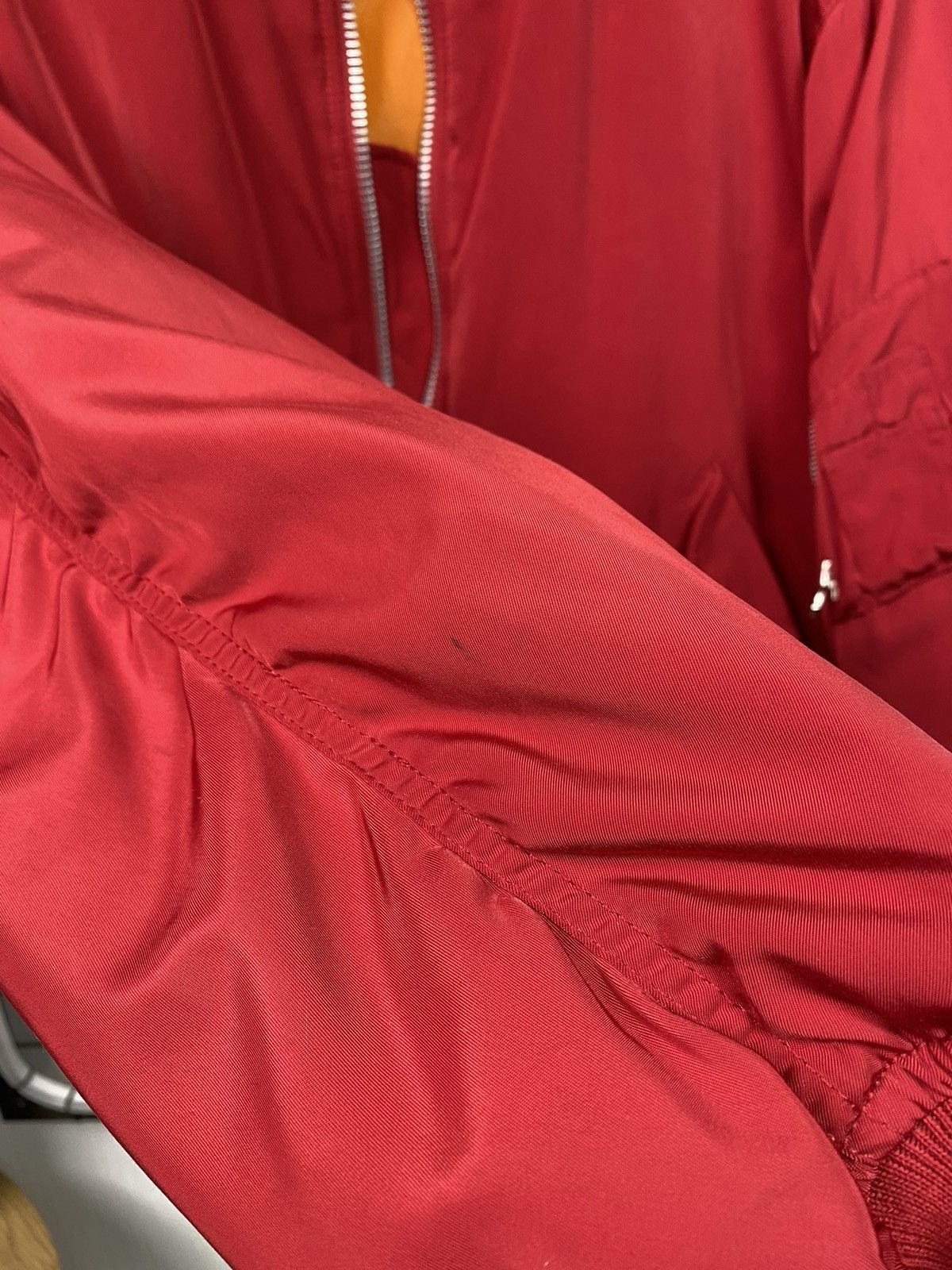 Vintage MA-1 Bomber Jacket Free size Men Red Military style Size US L / EU 52-54 / 3 - 15 Thumbnail