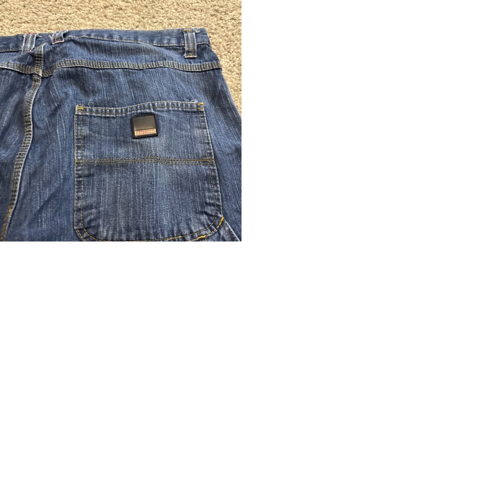 Denime Craftsman Workwear Jeans Blue Denim 42x30 Wide-Leg Men Regular Jeans Color Blue Inseam 30 Size US 42 / EU 58 - 9 Thumbnail