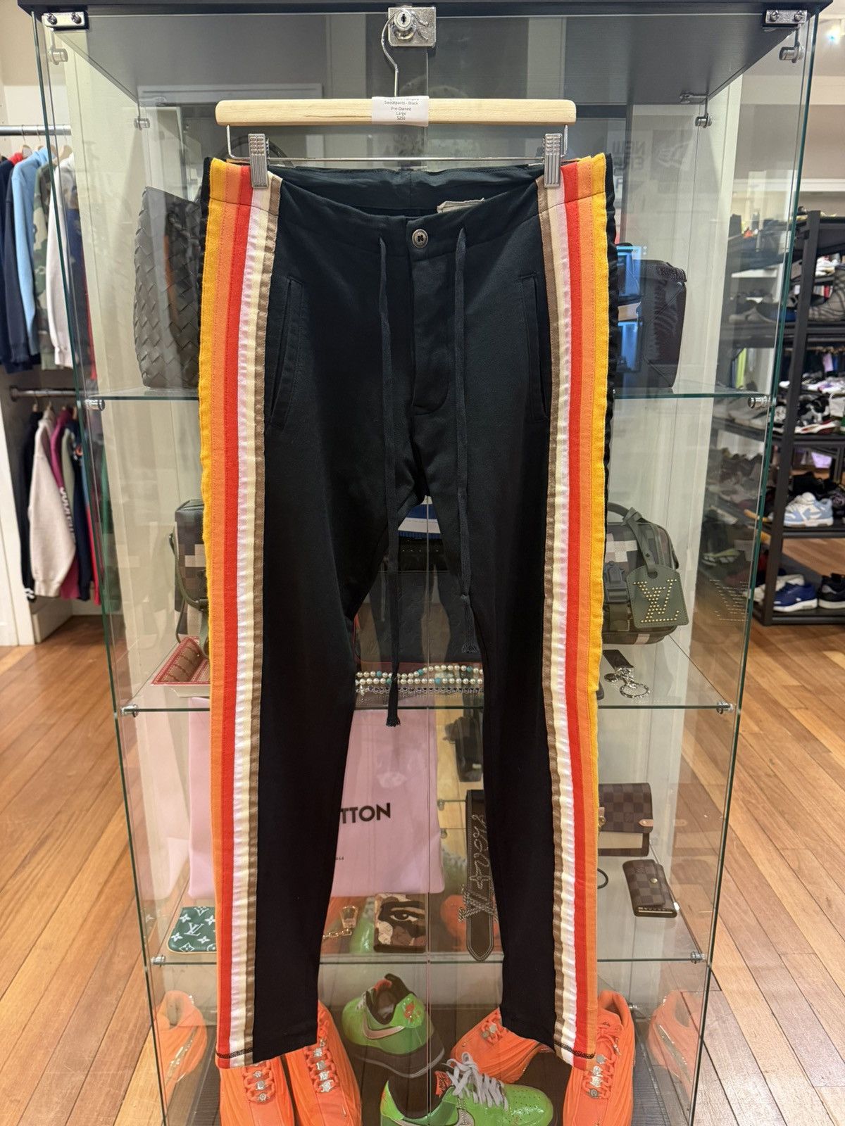 Greg Lauren Greg Lauren Striped RetroGrade Striped Sweatpants Size US 33 - 1 Thumbnail