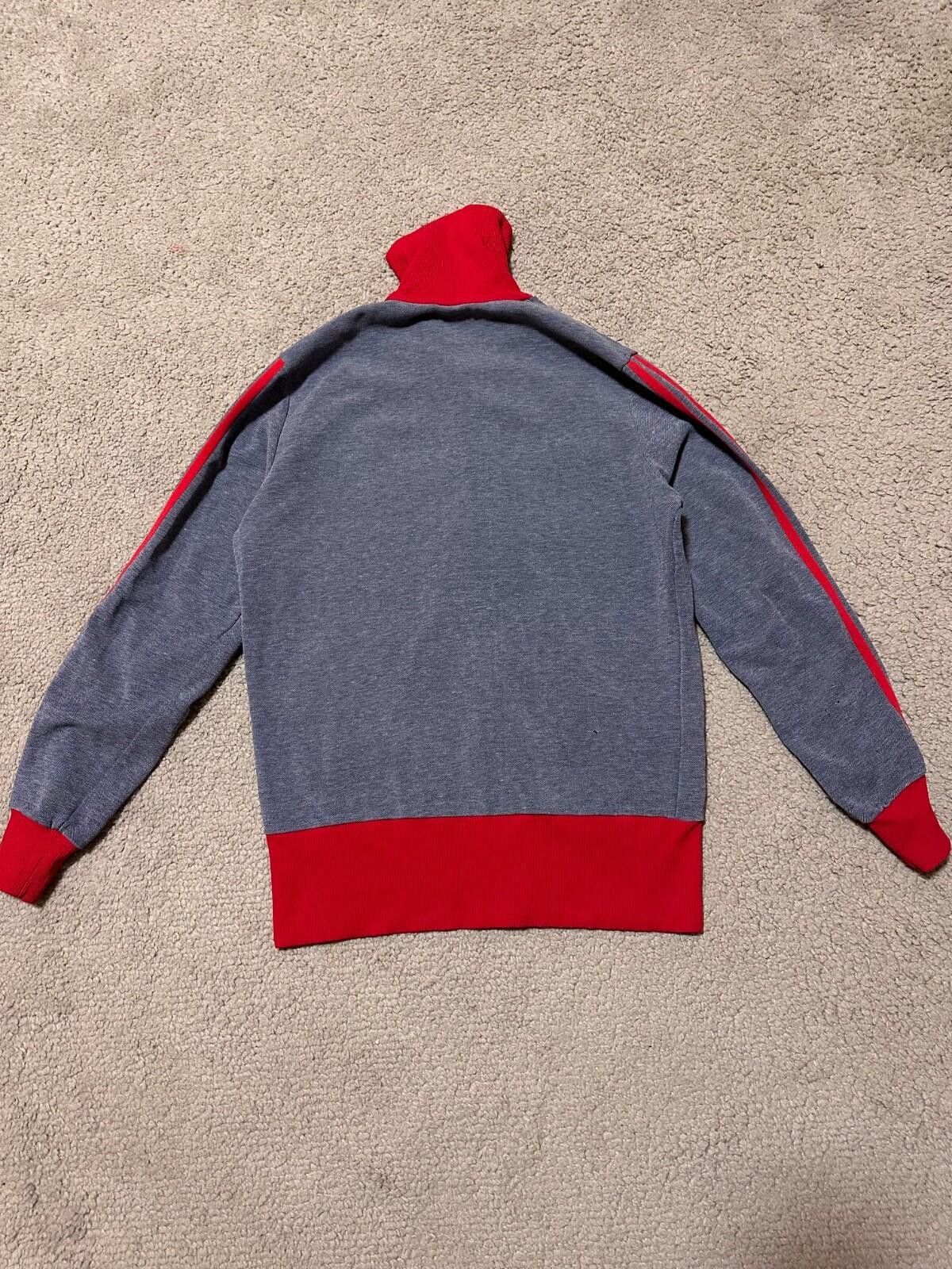 Adidas Vintage 70s Adidas Grey / Red Track Jacket Sz M Size US M / EU 48-50 / 2 - 6 Thumbnail