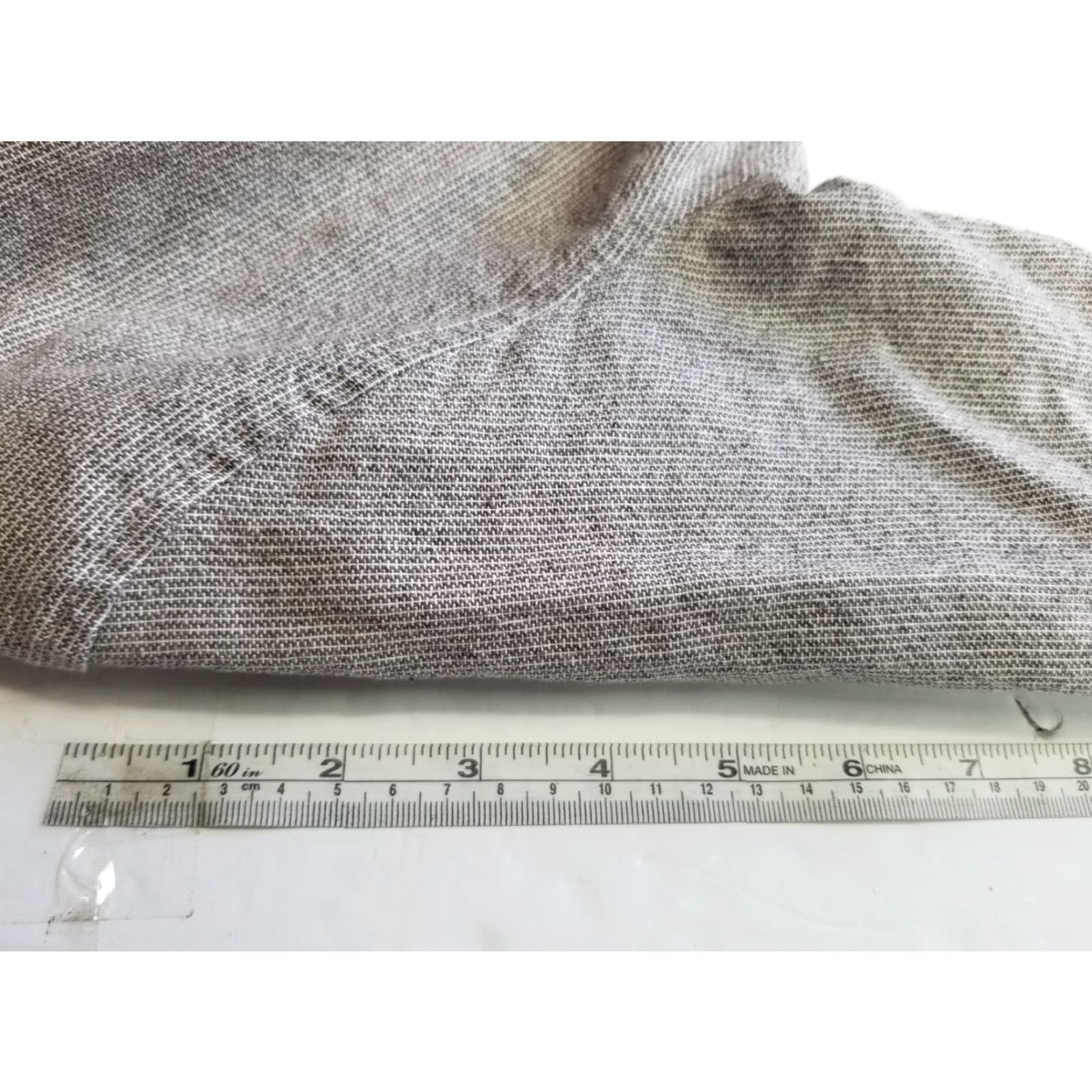 Vintage Sludr Shirt Mens Gray Button Up Linen Blend Long Sleeve shirt Size Small Size US S / EU 44-46 / 1 - 7 Thumbnail