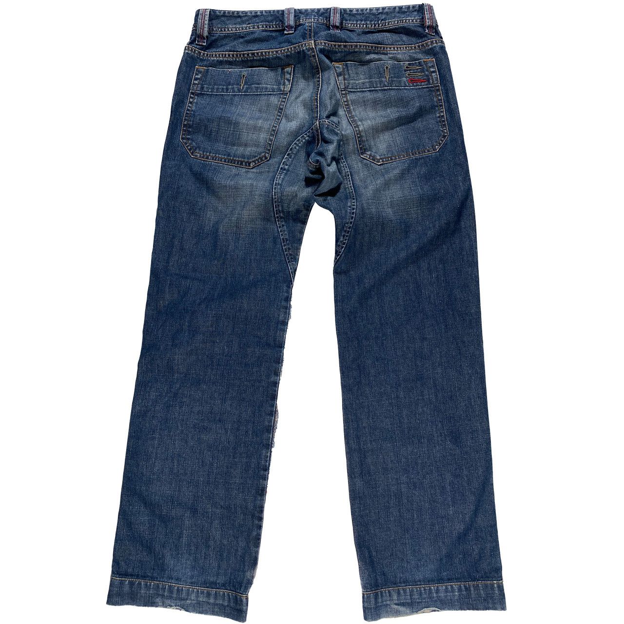 Diesel Vintage Diesel Industry Cross/Skull Motif Relaxed Fit Jeans Size US 32 / EU 48 - 2 Thumbnail